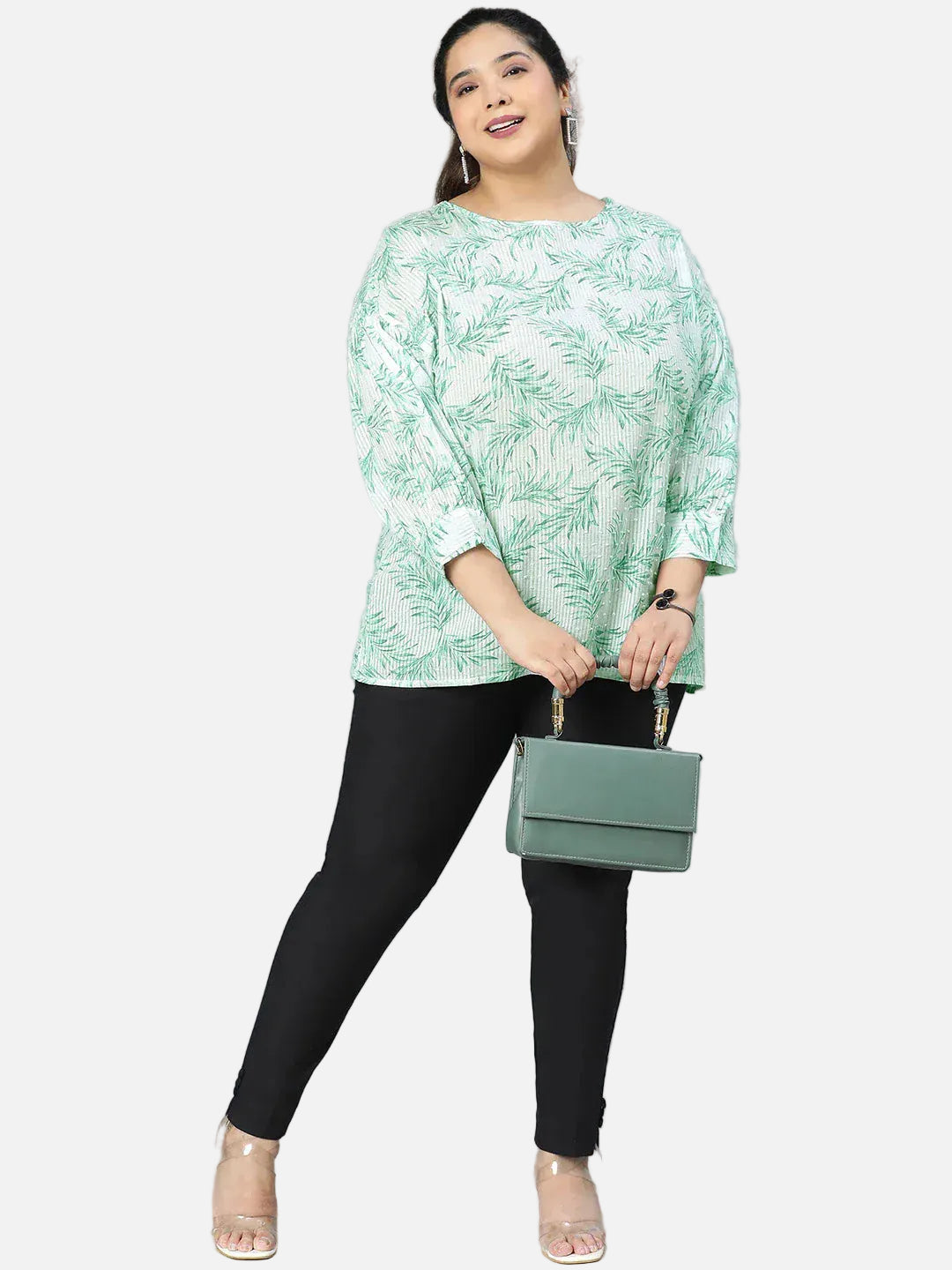 Plus Size White Cotton Top