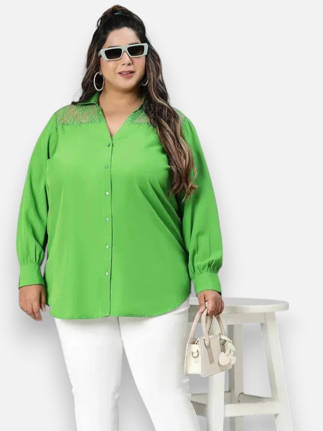 Plus Size Green Shirt