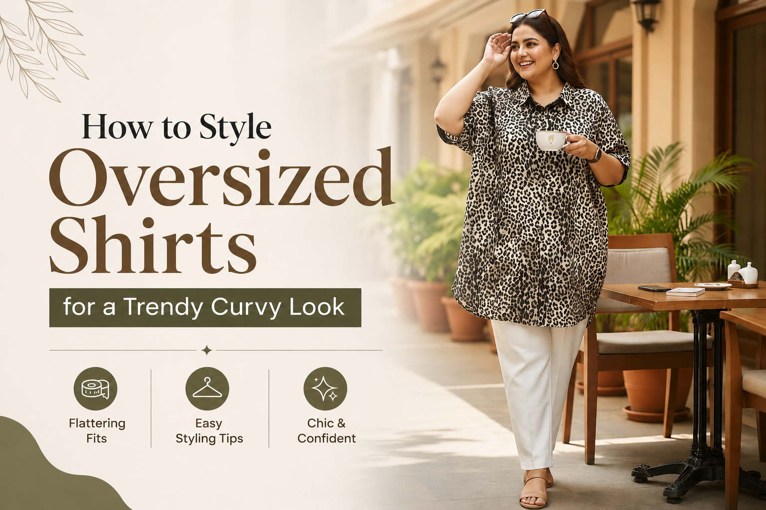 How to Style Oversized Shirts for a Trendy Curvy Look