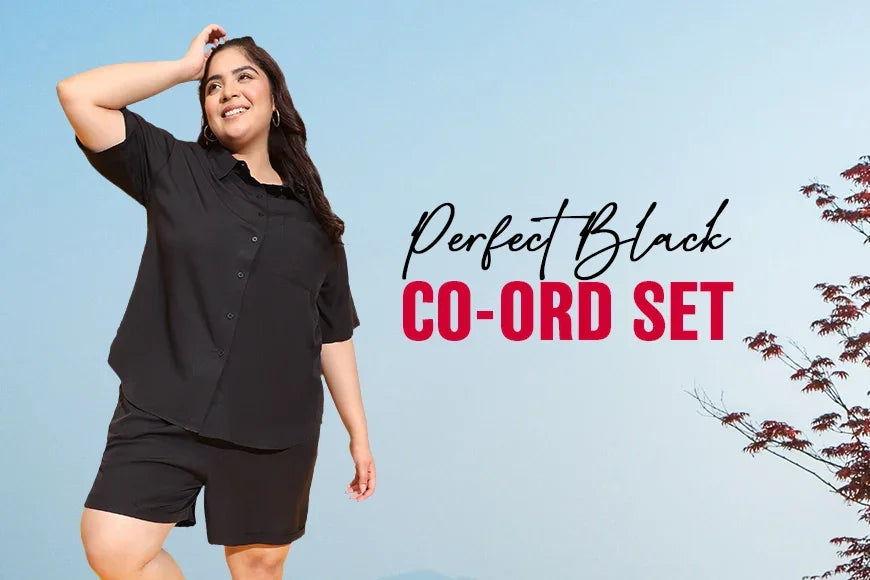 Perfect Black Co-ords Set & Dresses for Women - oxolloxo