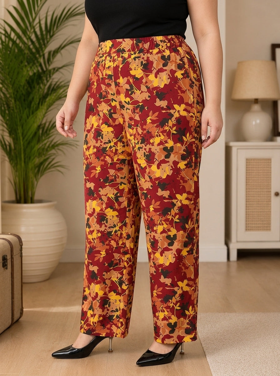 Plus Size Multicolor Pant