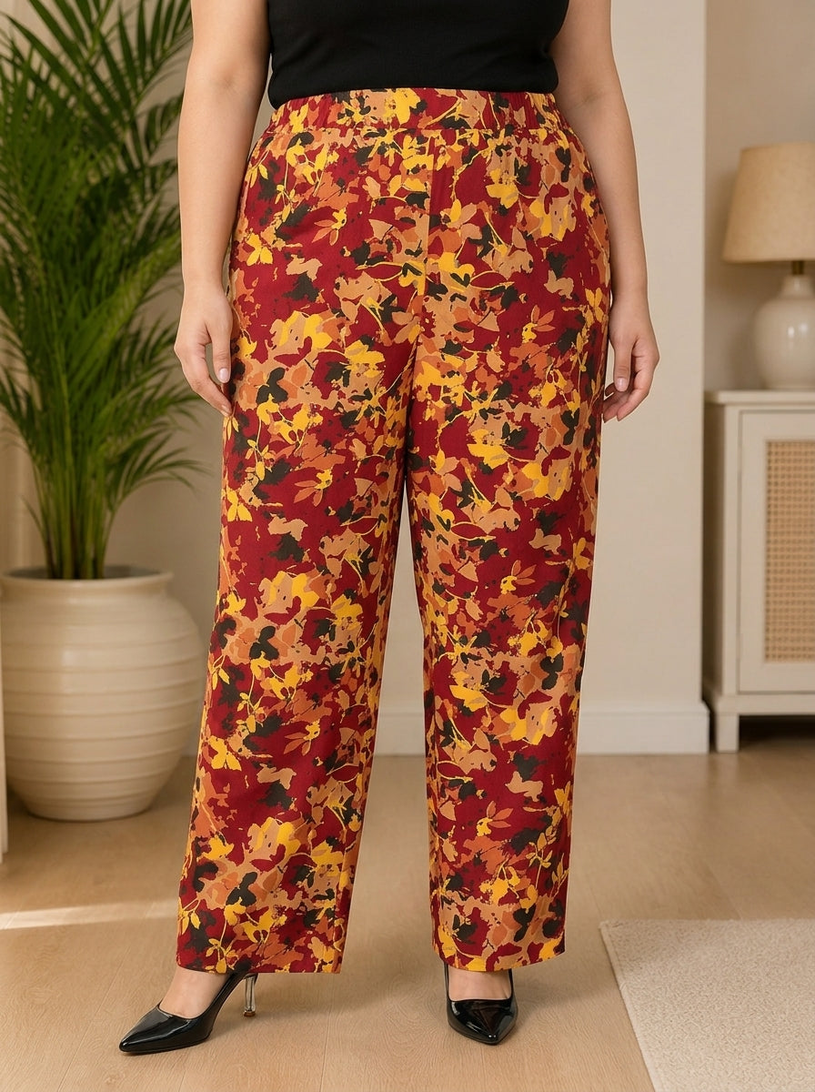 Plus Size Multicolor Pant
