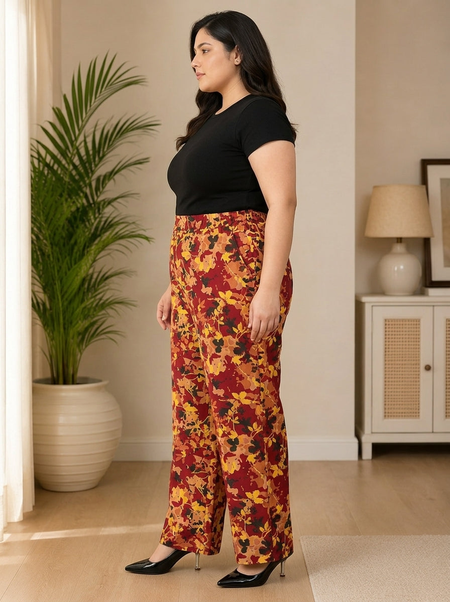 Plus Size Multicolor Pant