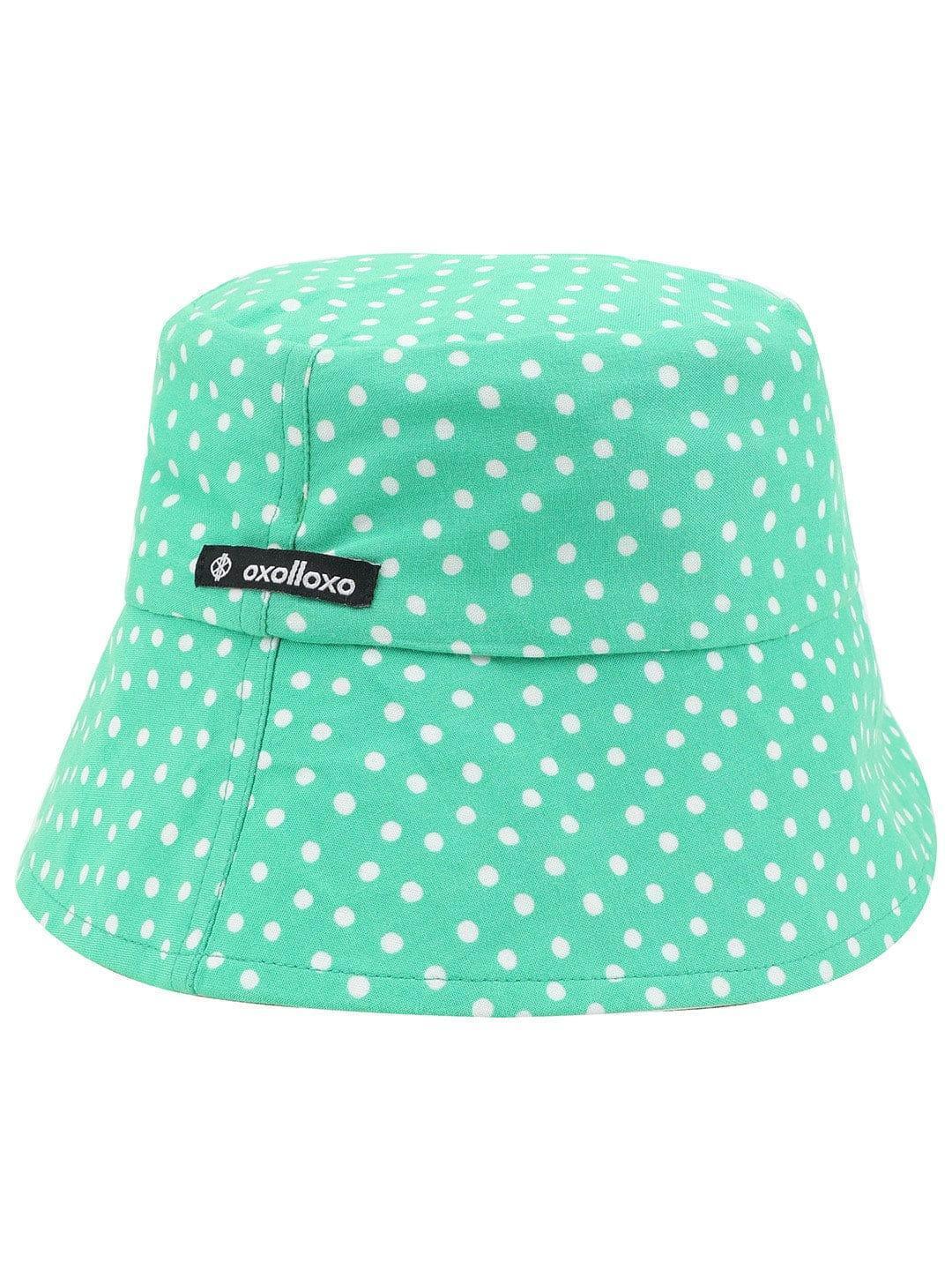 Glossy Green Dual Color Reversible Women Hat For Style   oxolloxo