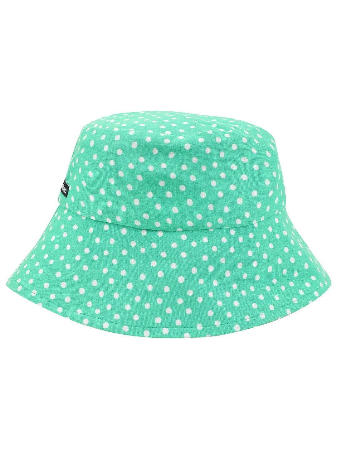 Glossy Green Dual Color Reversible Women Hat For Style   oxolloxo