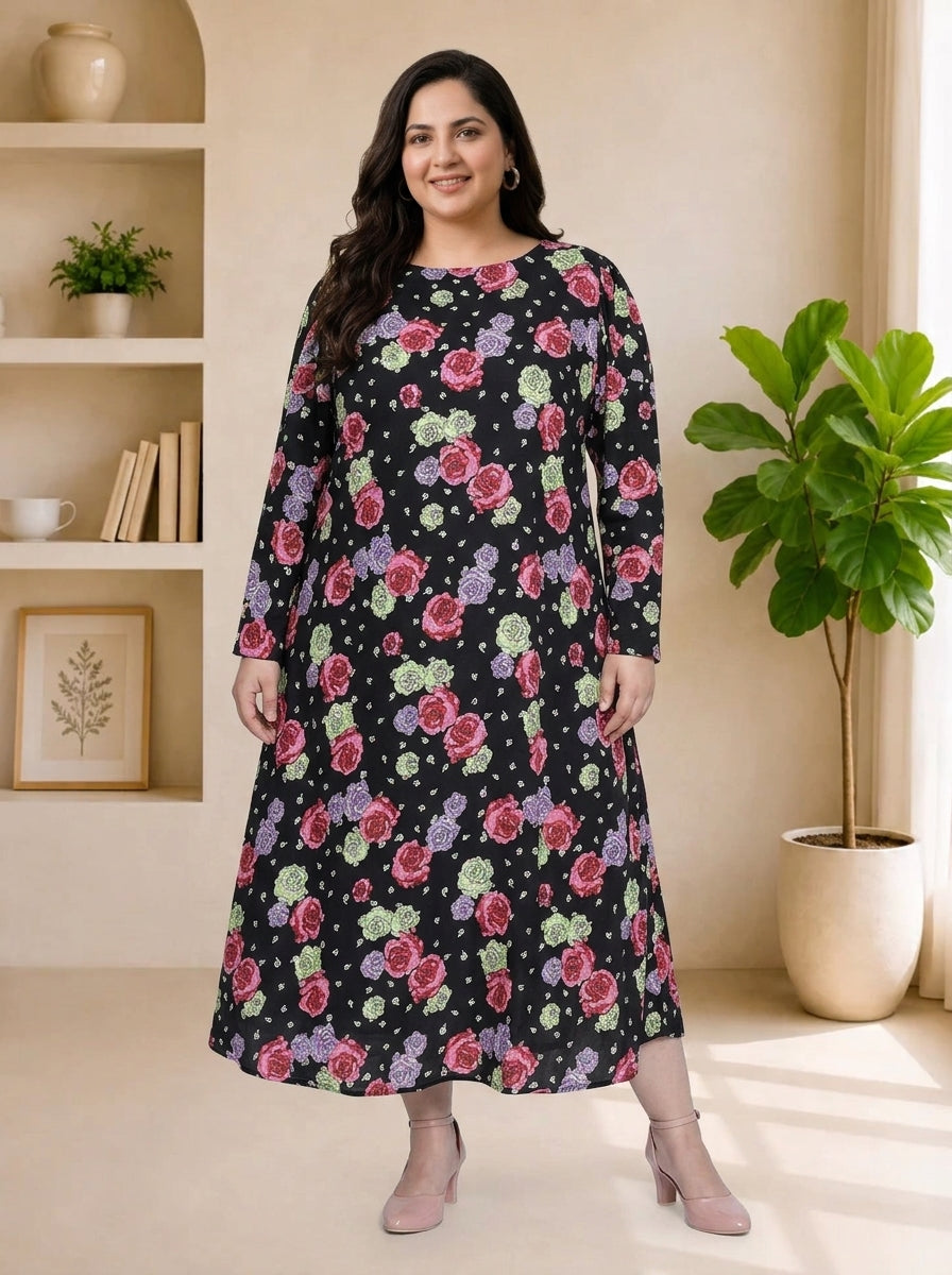 Plus Size Multicolor Dress