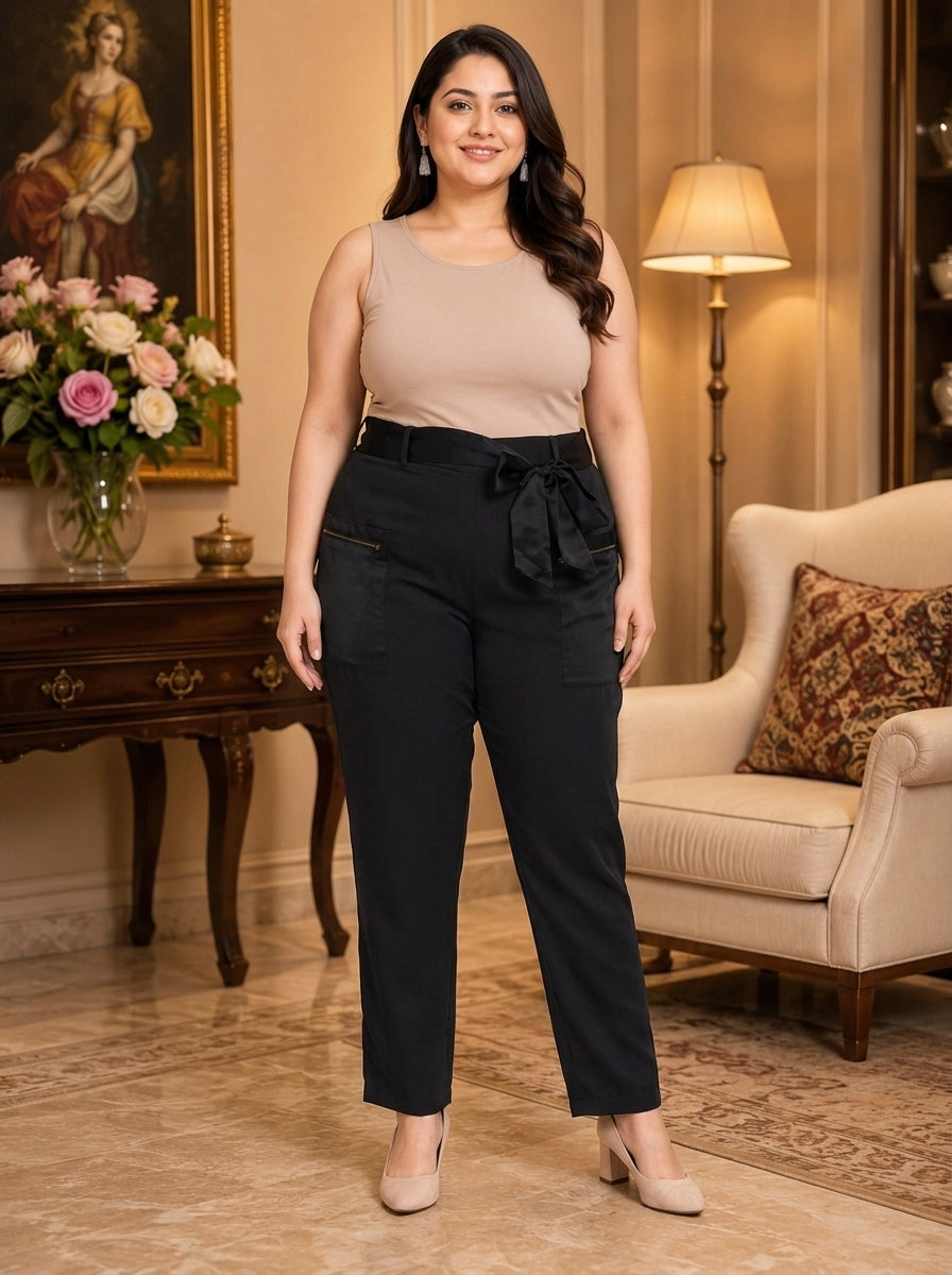Plus Size Black Pant