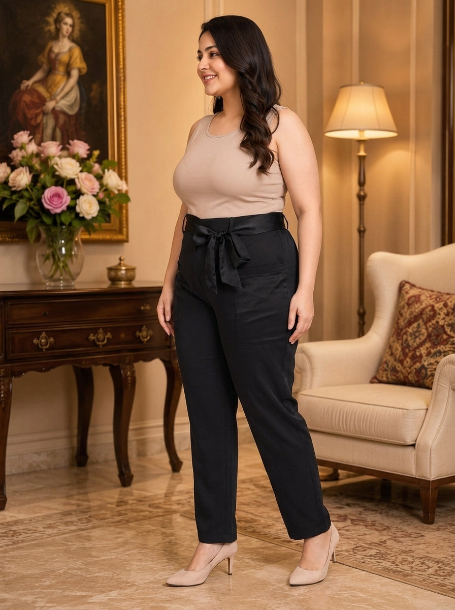Plus Size Black Pant