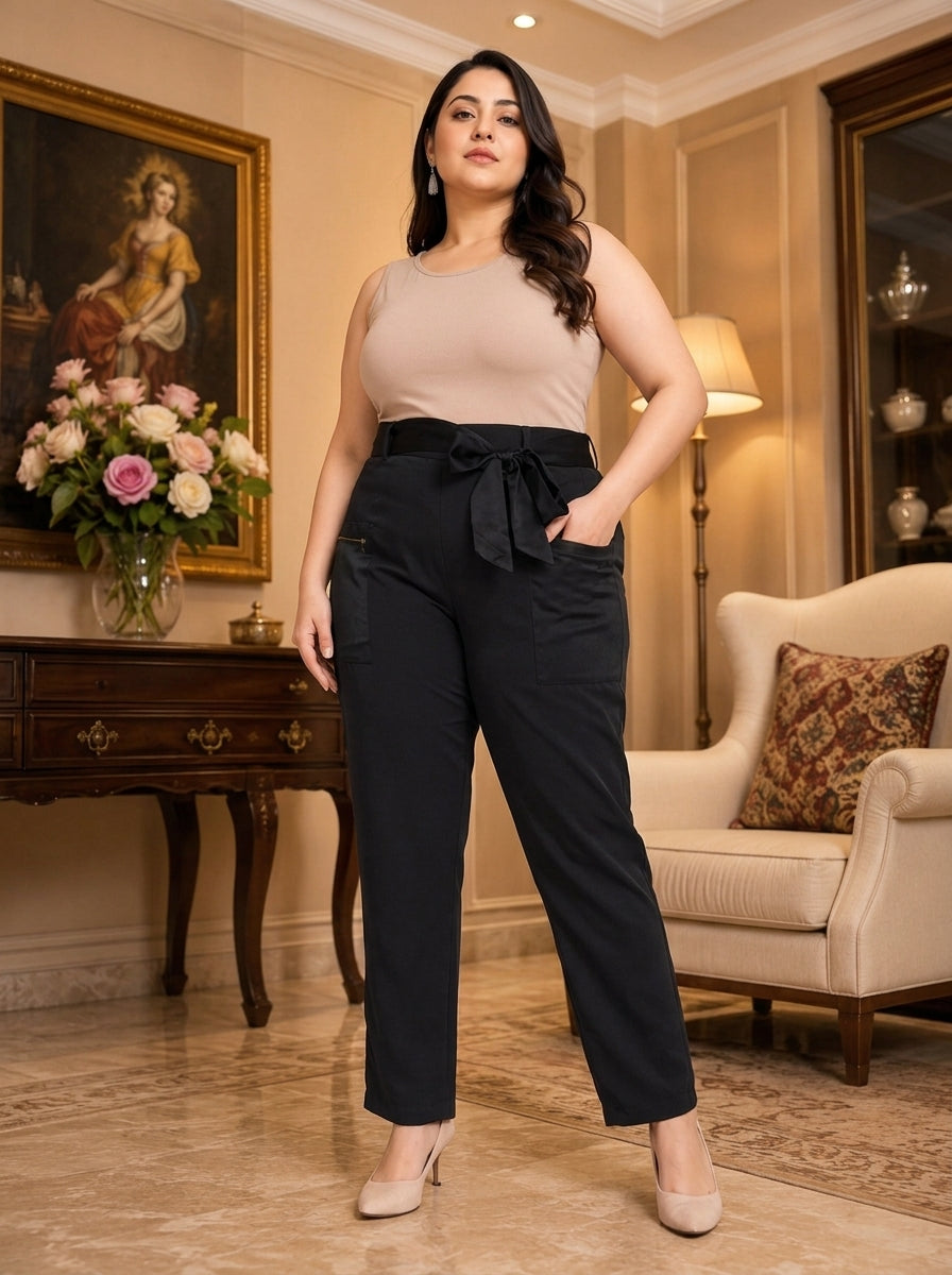 Plus Size Black Pant