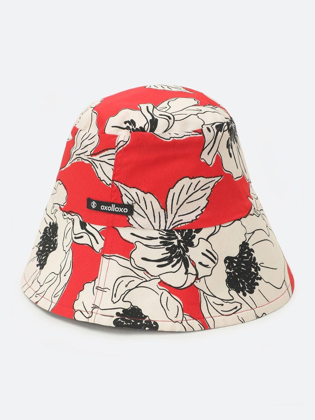 Spring Shine Floral Printed Reversible Floral Women Hat Now   oxolloxo