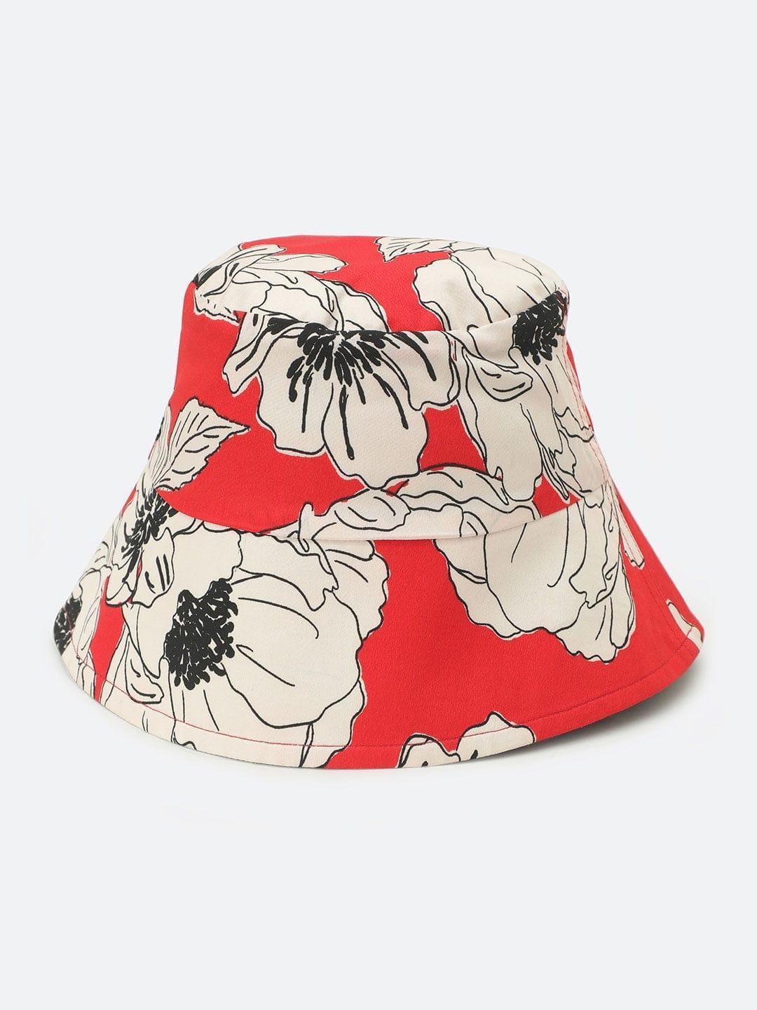 Spring Shine Floral Printed Reversible Floral Women Hat Now   oxolloxo