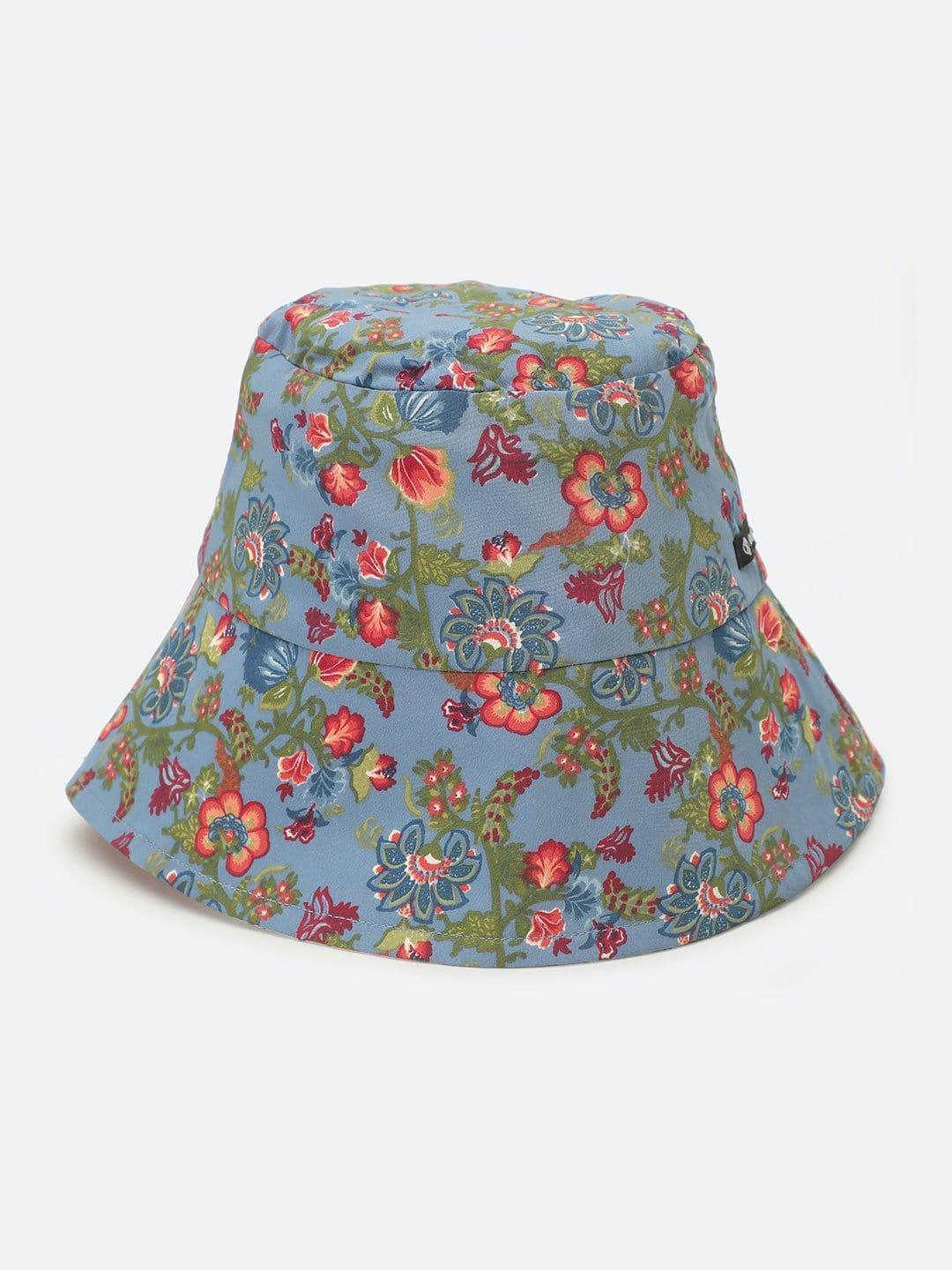 Spring Shine Floral Printed Reversible Floral Women Hat Now   oxolloxo