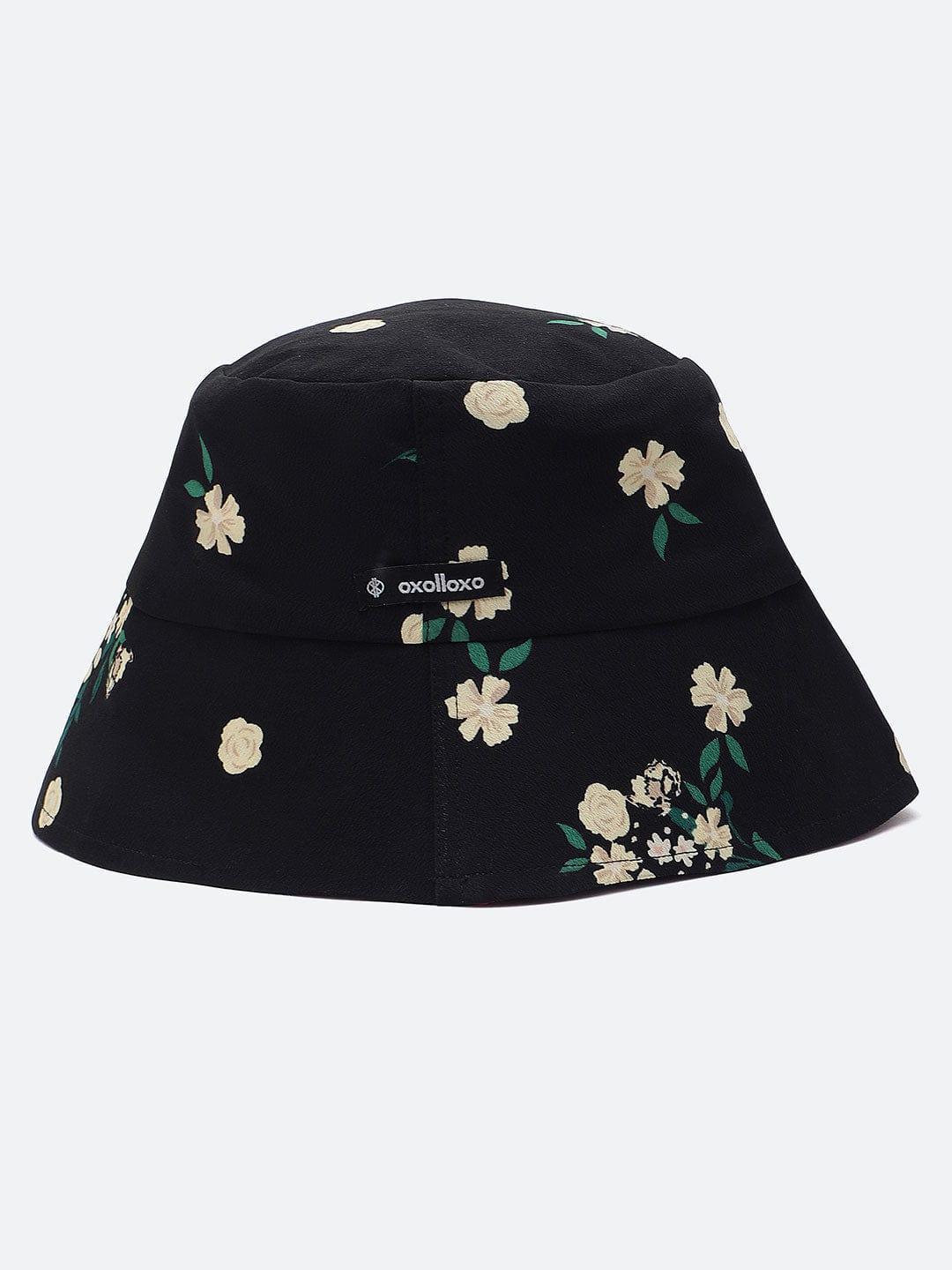 Hot Colored Floral Print Reversible Women Bucket Hat Available   oxolloxo
