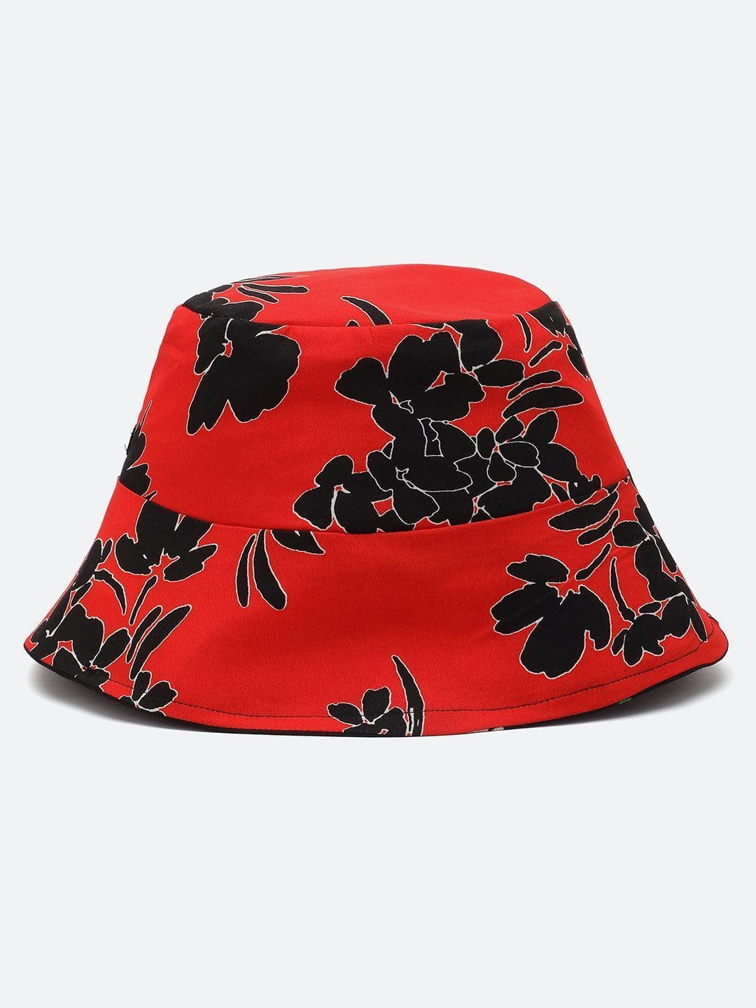 Hot Colored Floral Print Reversible Women Bucket Hat Available   oxolloxo