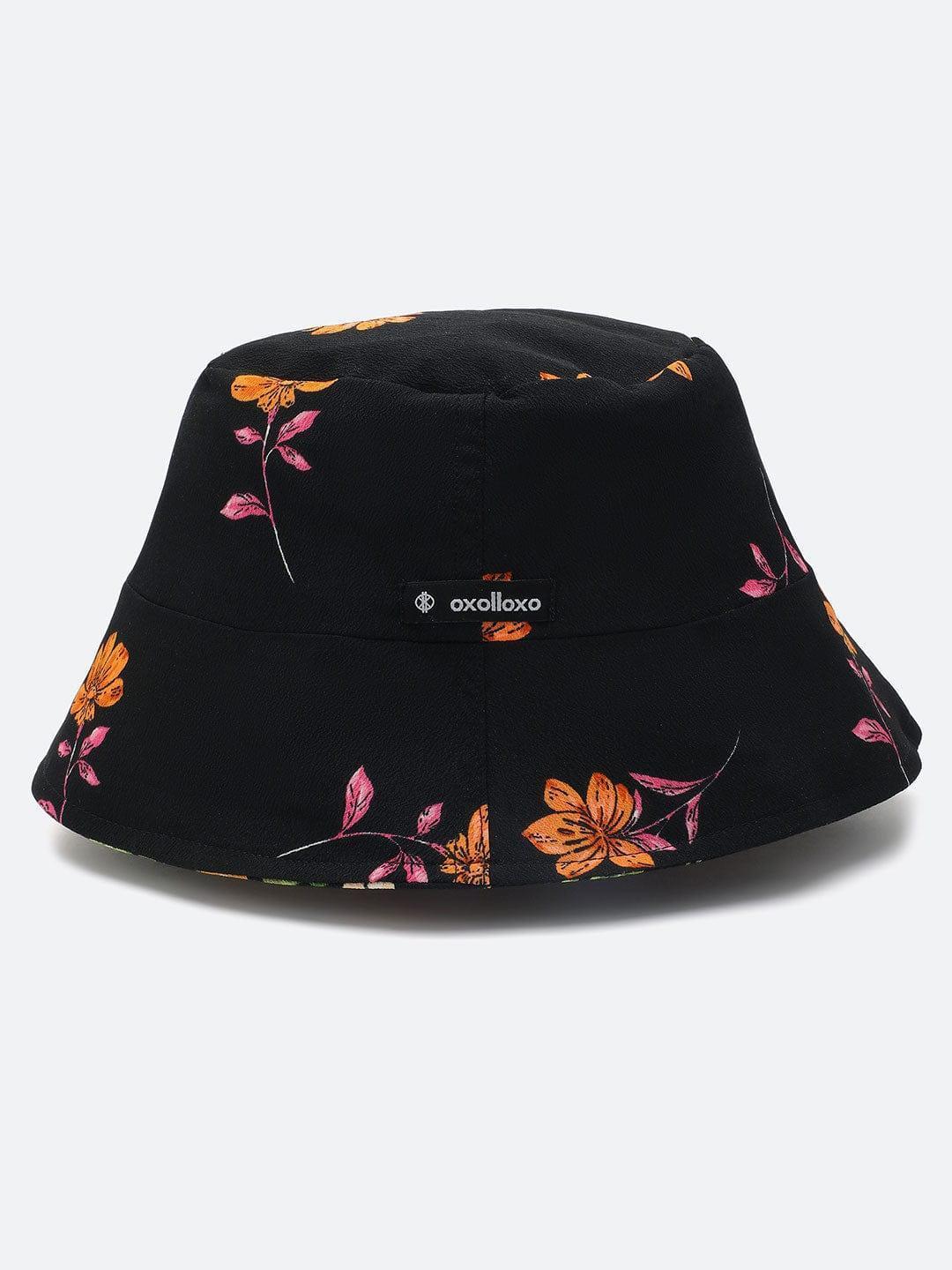 Made In Floral Printed Reversible Women Bucket Hat For Summer   oxolloxo