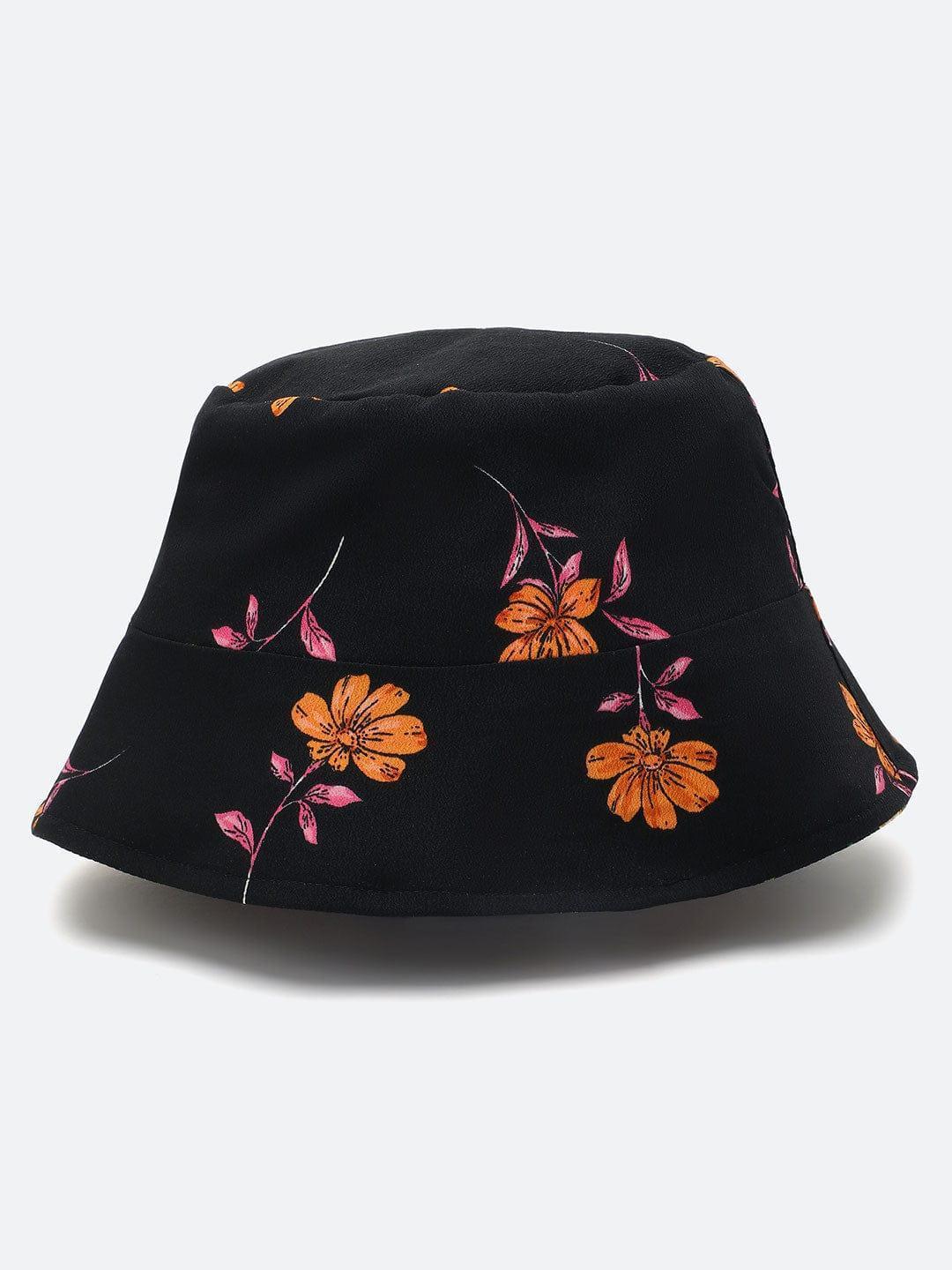Made In Floral Printed Reversible Women Bucket Hat For Summer   oxolloxo