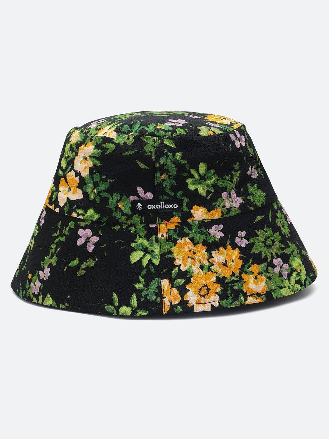 Made In Floral Printed Reversible Women Bucket Hat For Summer   oxolloxo