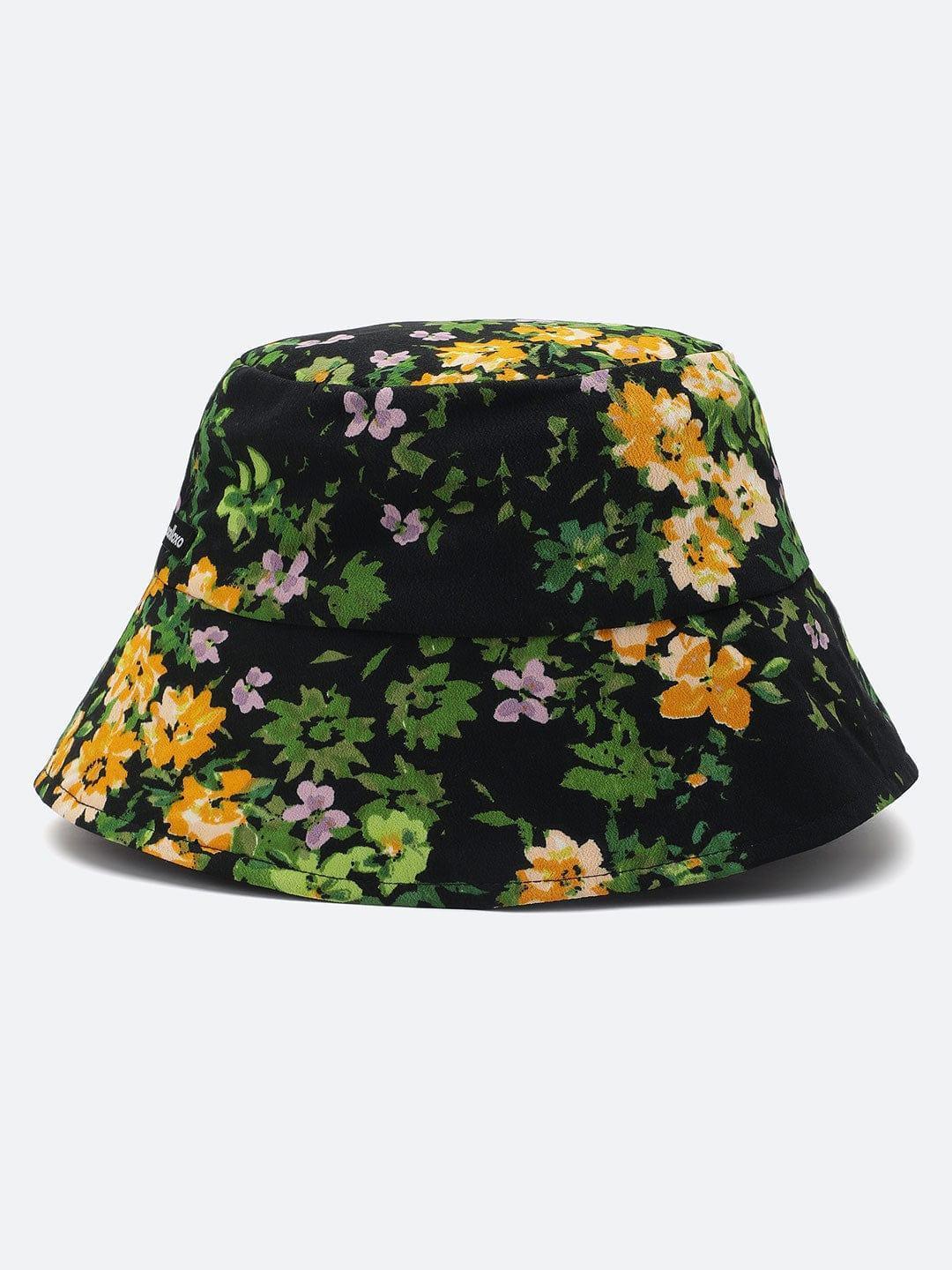 Made In Floral Printed Reversible Women Bucket Hat For Summer   oxolloxo