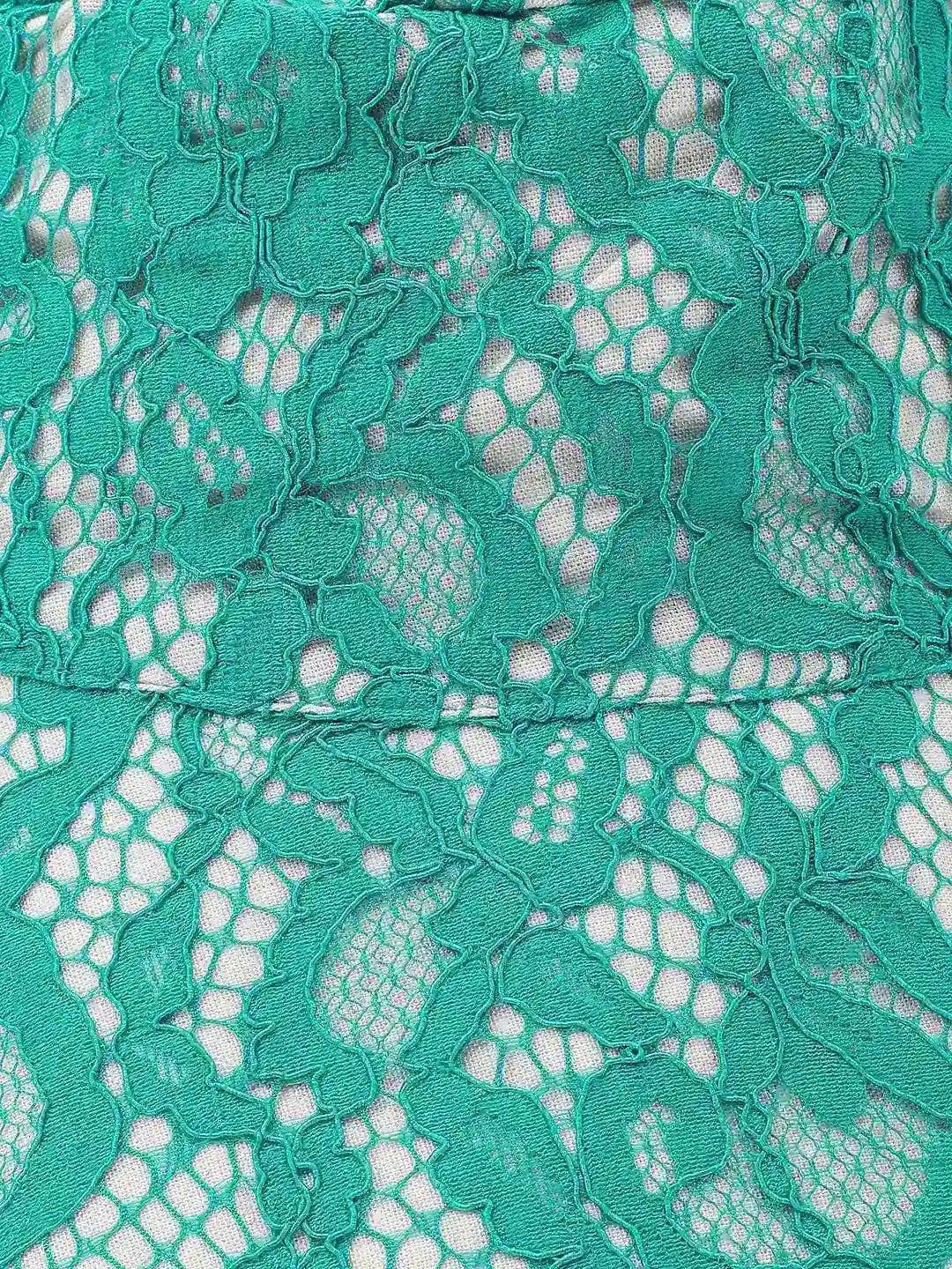 Godly Green Lace Fabric Women Bucket Hat For Summer Fun   oxolloxo