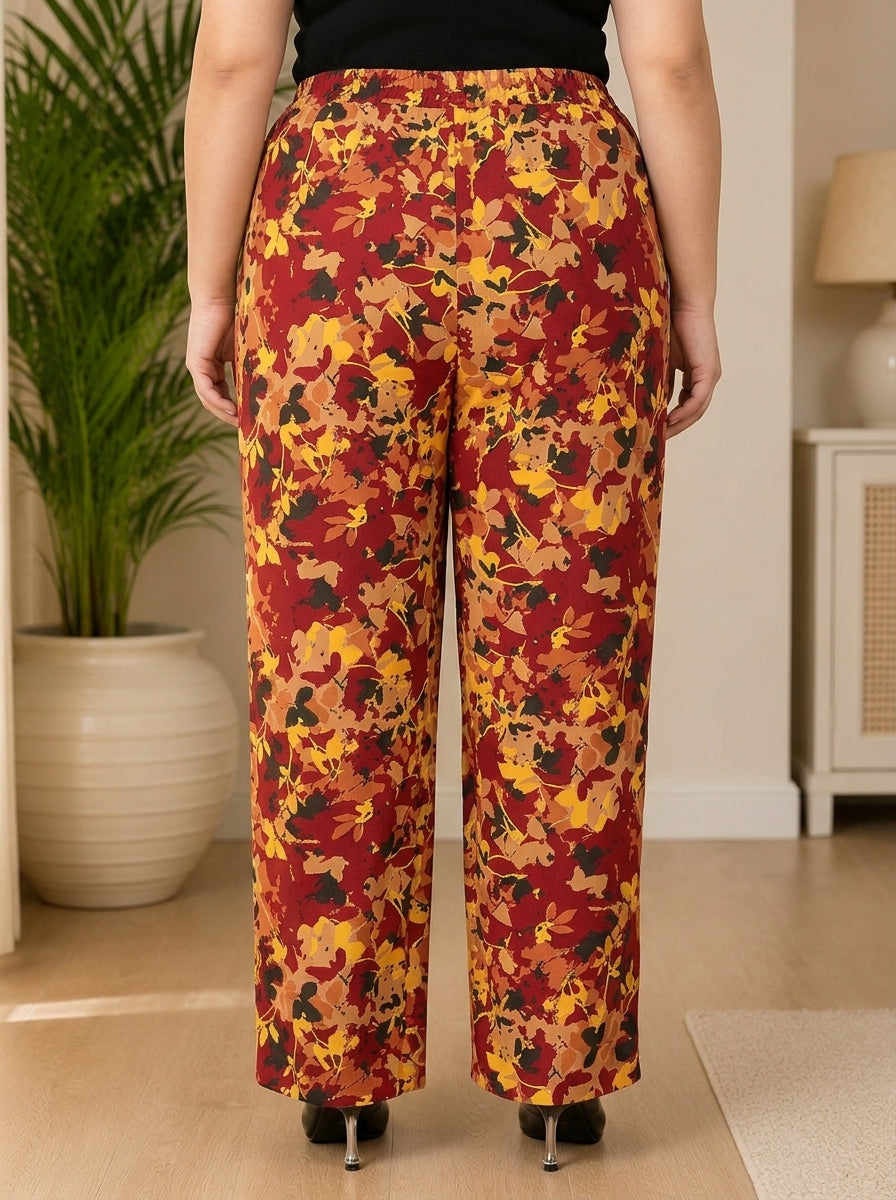 Plus Size Multicolor Pant