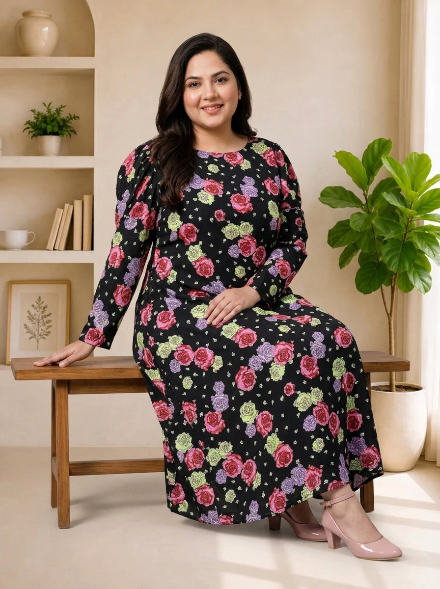 Plus Size Multicolor Dress