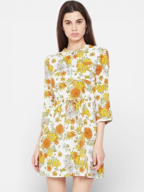 Women's Multicolor Floral Print Dress