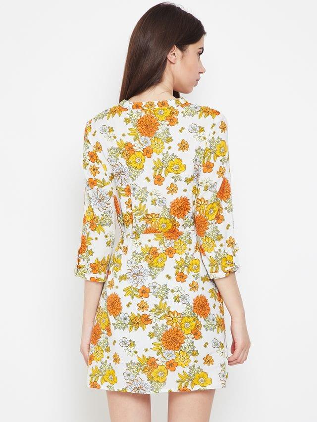 Floral Bang Glam Skater Dress - oxolloxo