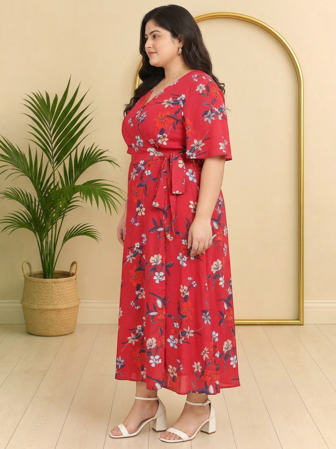 Plus Size Floral Panora Maxi Dress