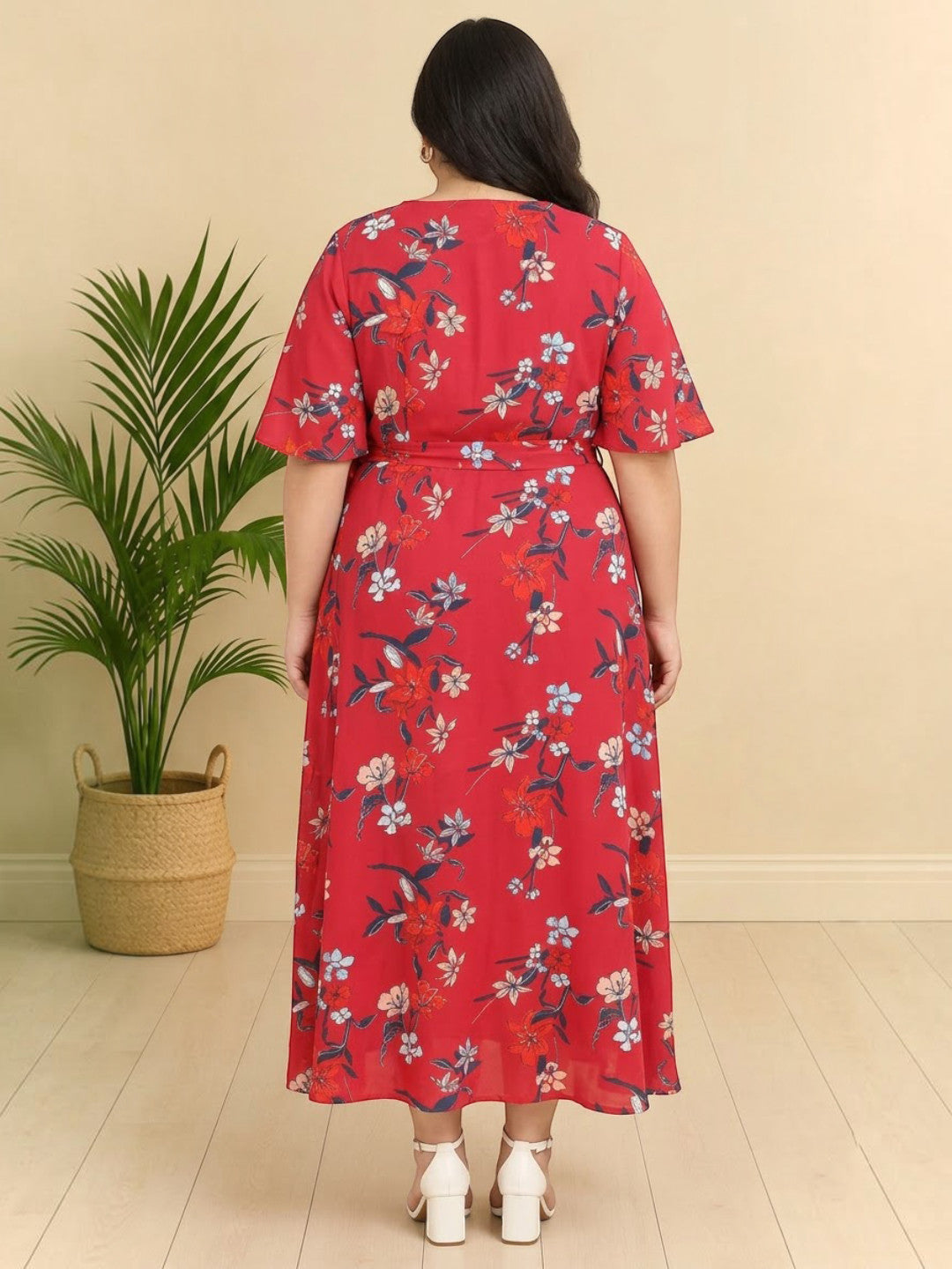 Plus Size Floral Panora Maxi Dress