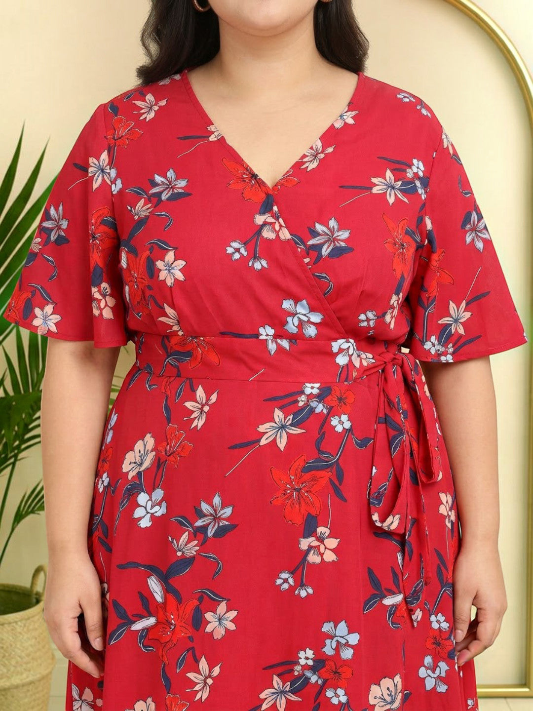 Plus Size Floral Panora Maxi Dress