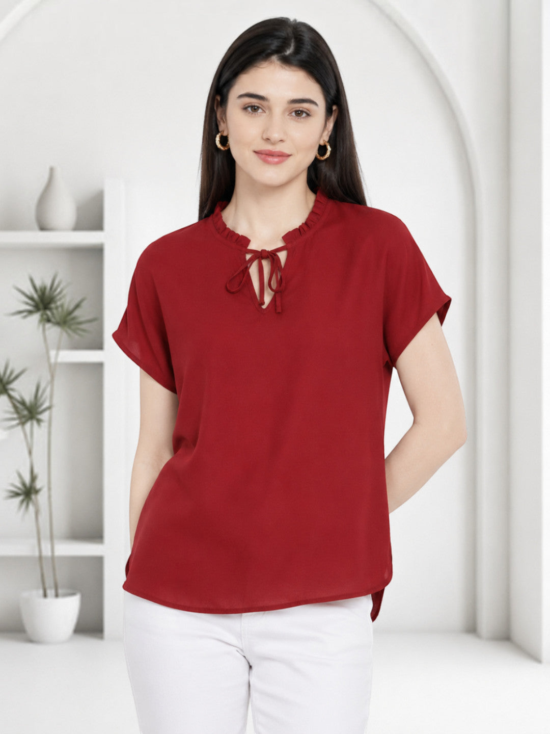 Women's Maroon Top