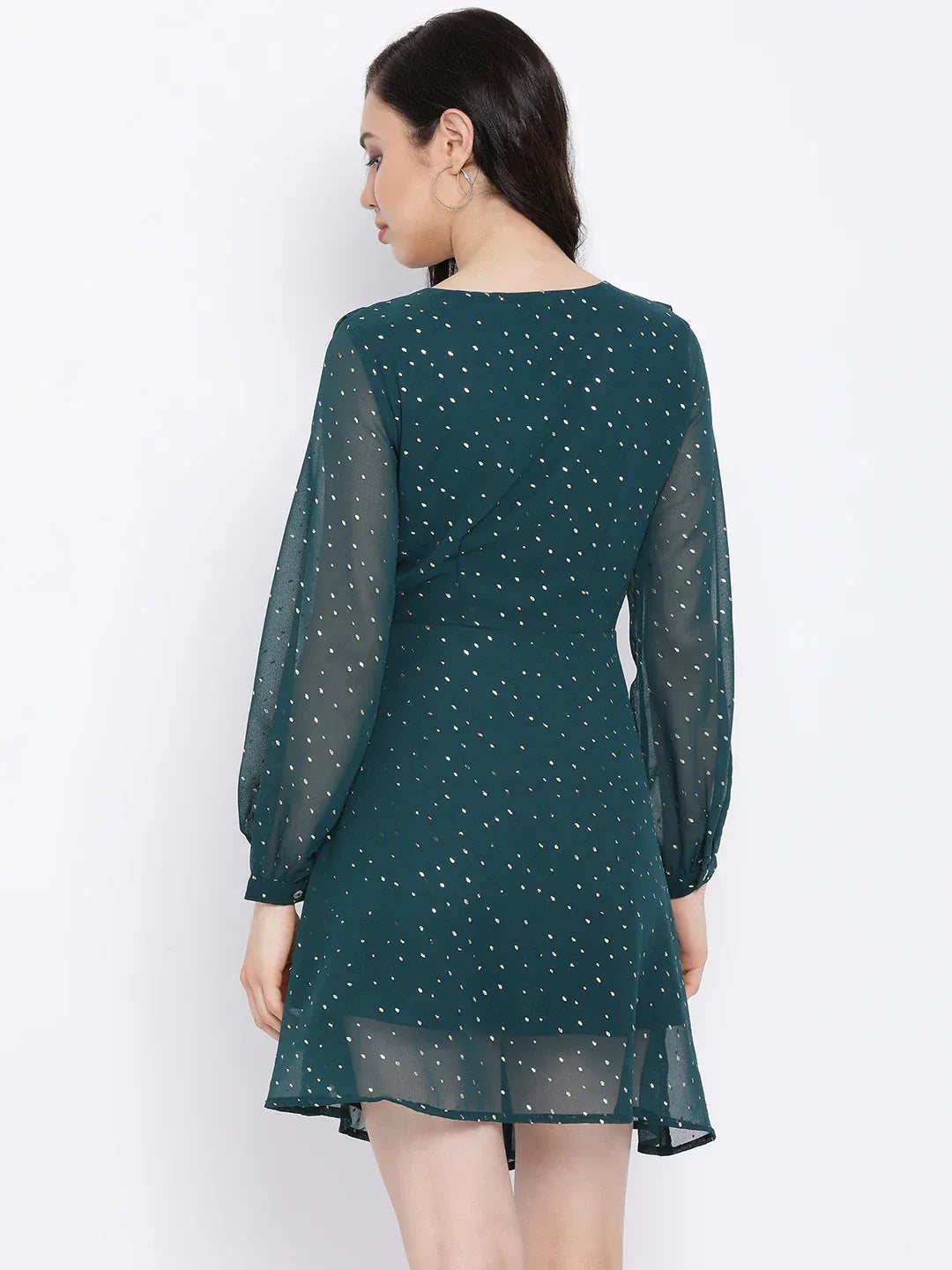 Women Foil Print Dress
