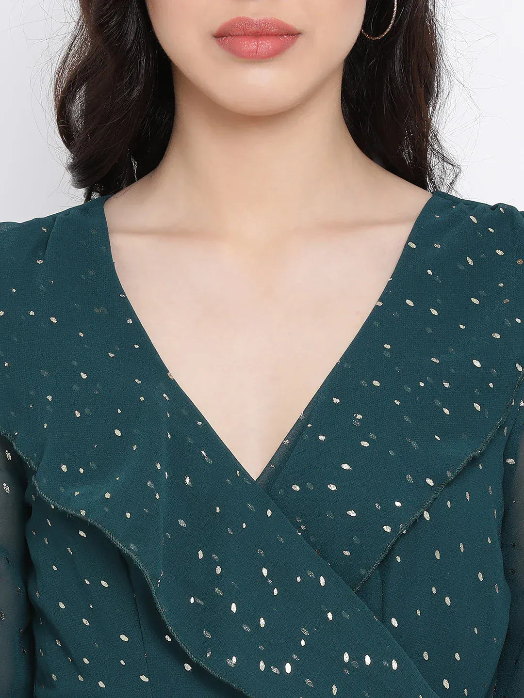 Women Foil Print Dress