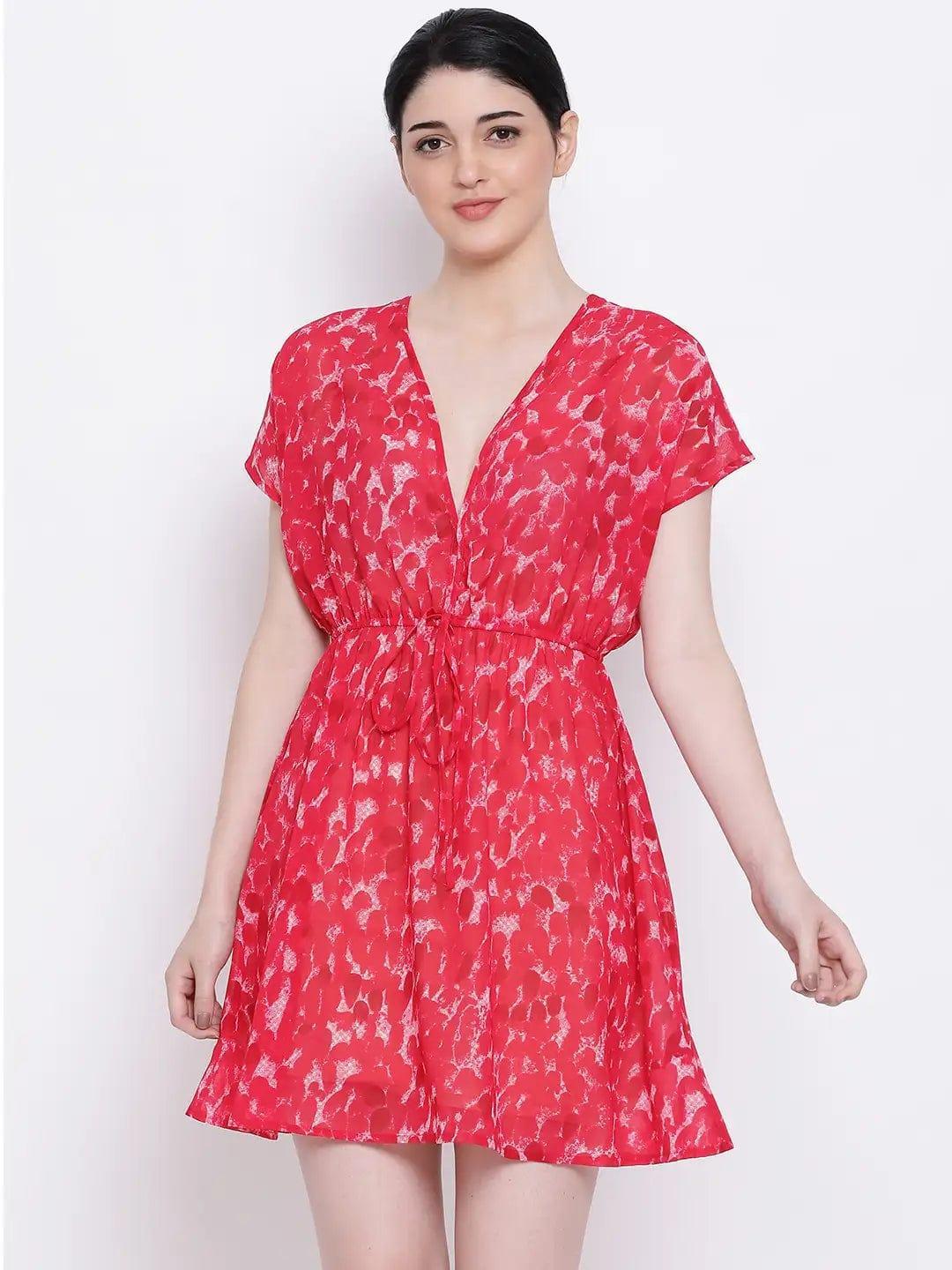 Dazzle Bretta Cover-Up Nightwear Comfy Kaftan For Summer Relaxation - oxolloxo