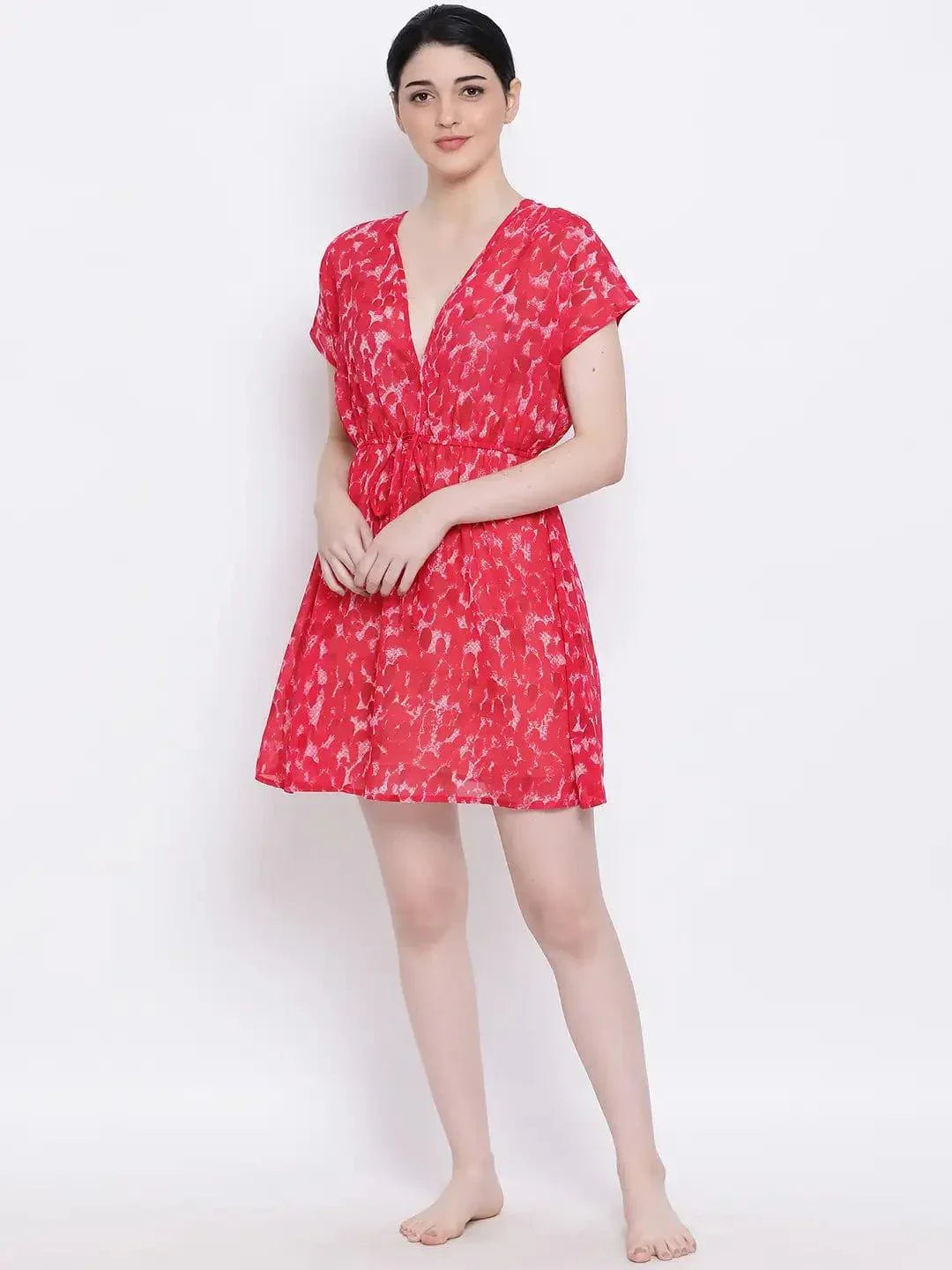 Dazzle Bretta Cover-Up Nightwear Comfy Kaftan For Summer Relaxation - oxolloxo