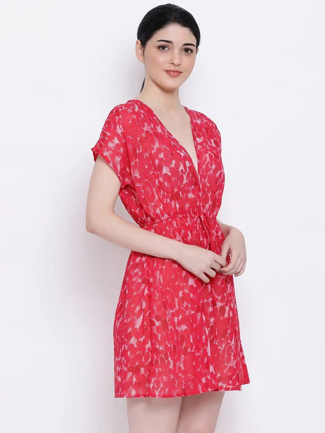 Dazzle Bretta Cover-Up Nightwear Comfy Kaftan For Summer Relaxation - oxolloxo