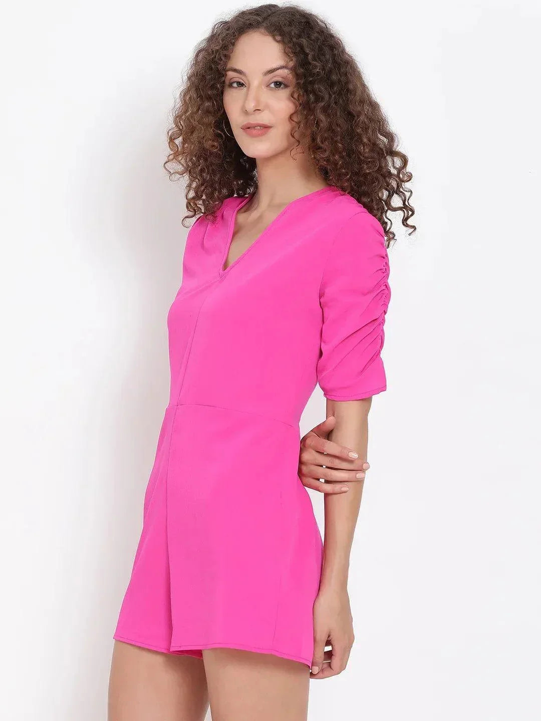 Hot Pink Vogue For Stylish Summer Days Women Play Suits - oxolloxo