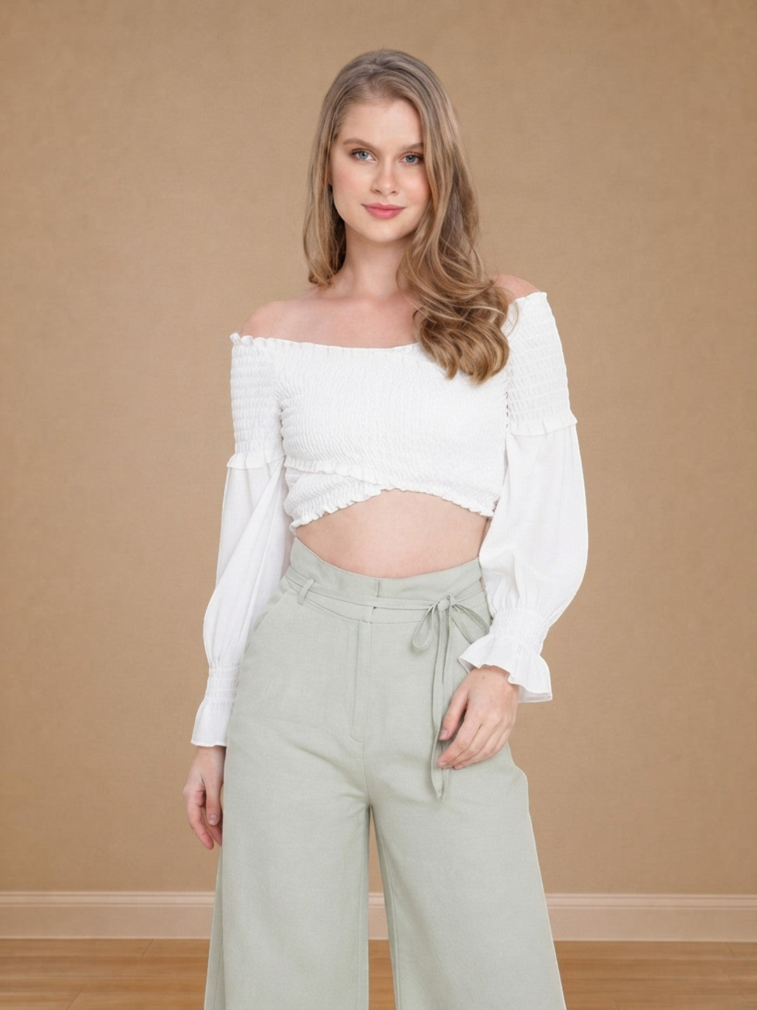 White Crop Top