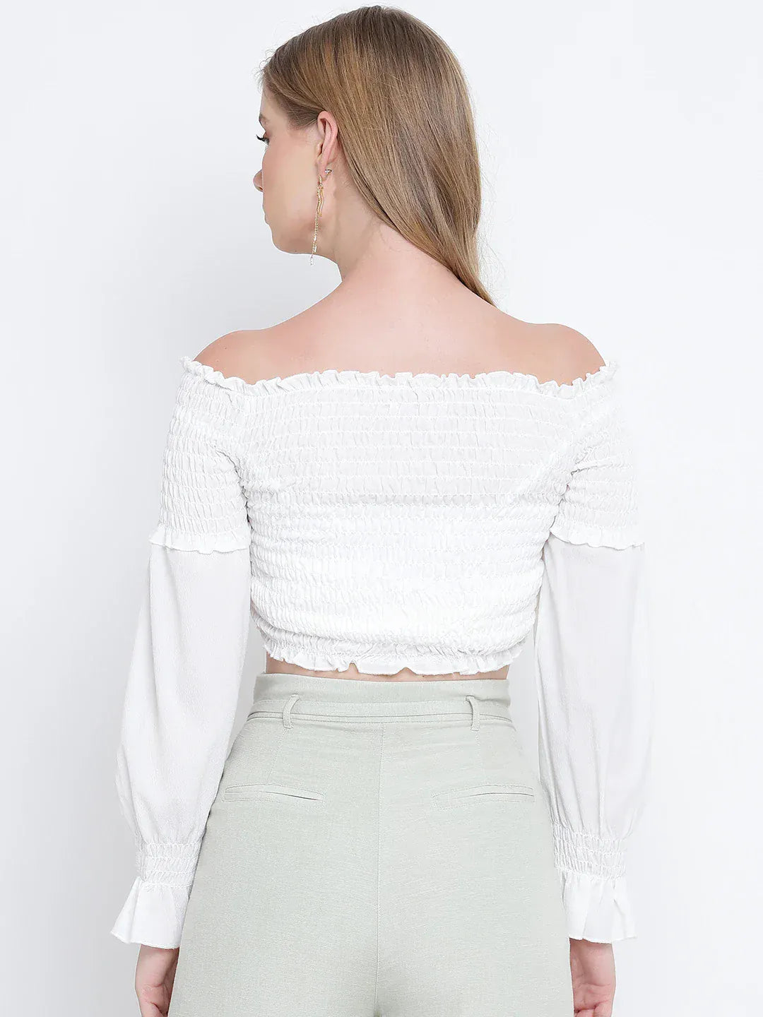 White Crop Top