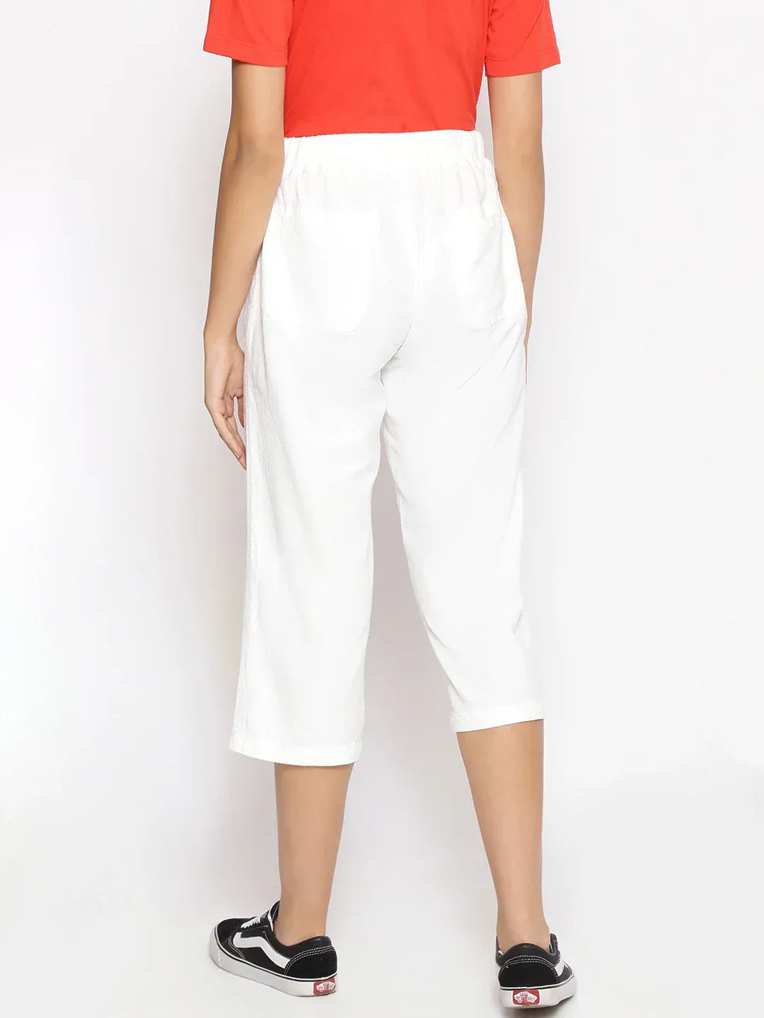 White Cotton Culottes