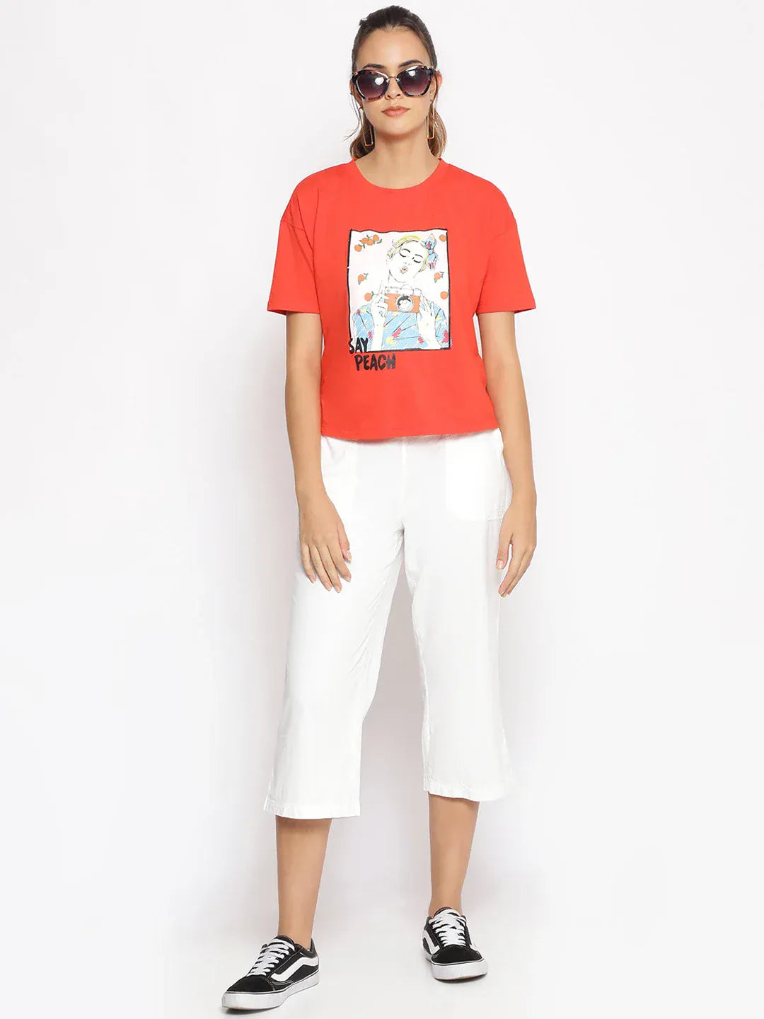 White Cotton Culottes