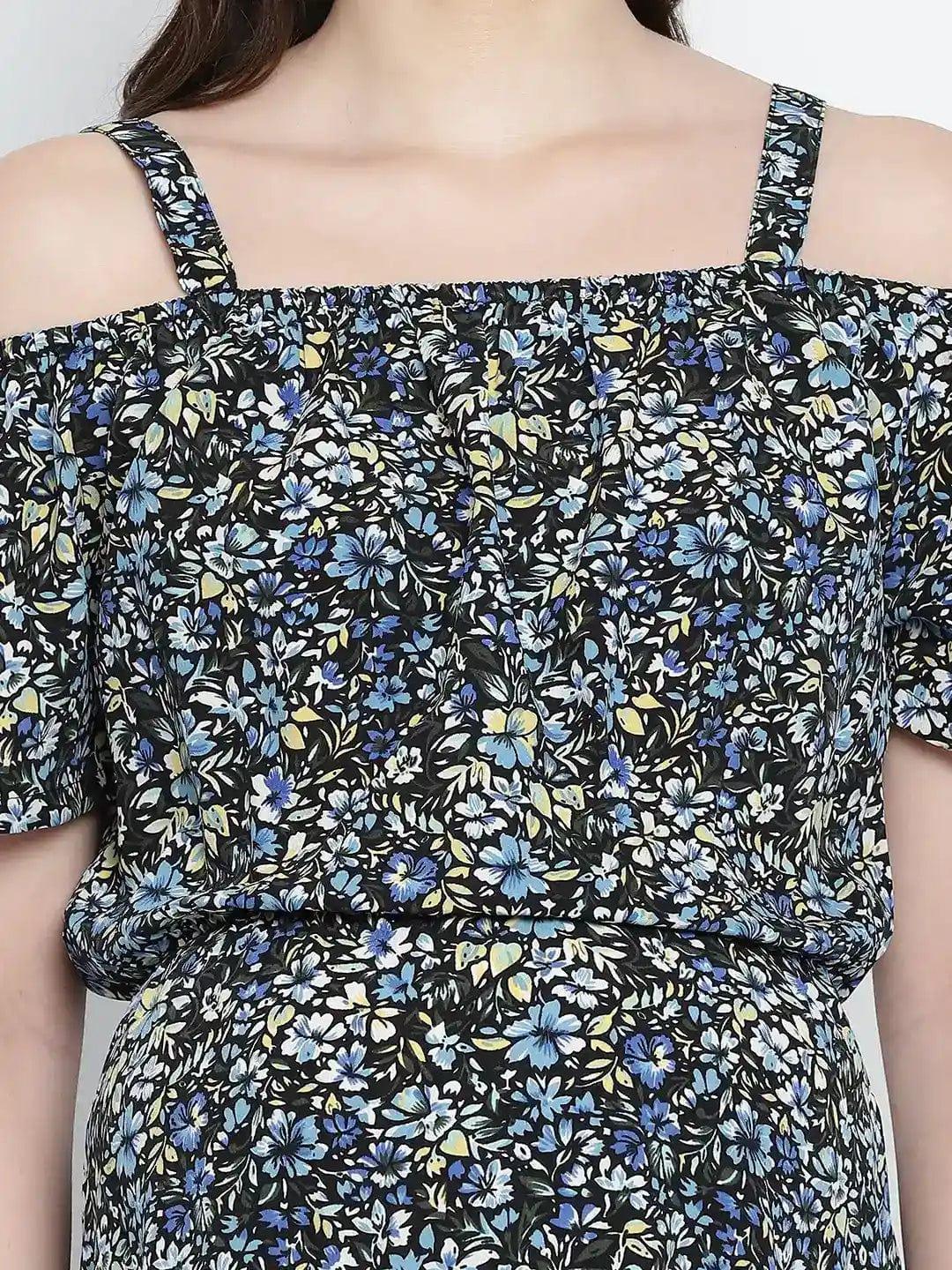 Endearing Sweet Posh Floral Printed Maternity Dress For Moms - oxolloxo