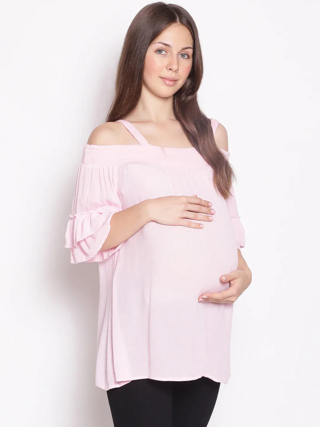 Women Pink Maternity Top