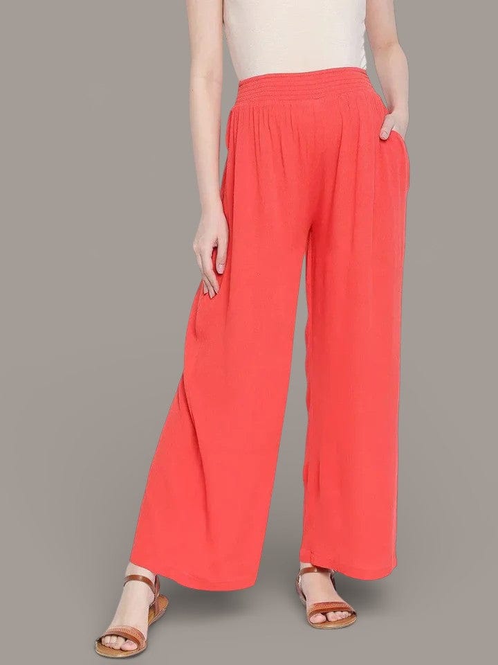 Women's Red Maternity Pant