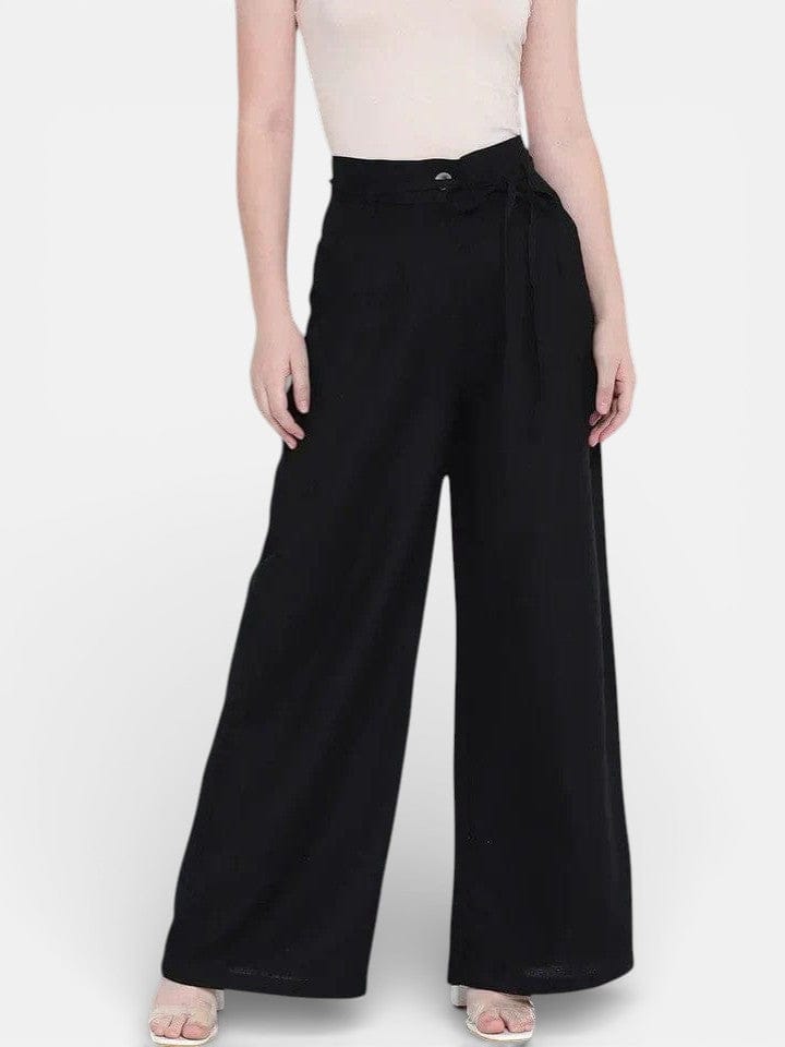 Women's Black Cotton Pant