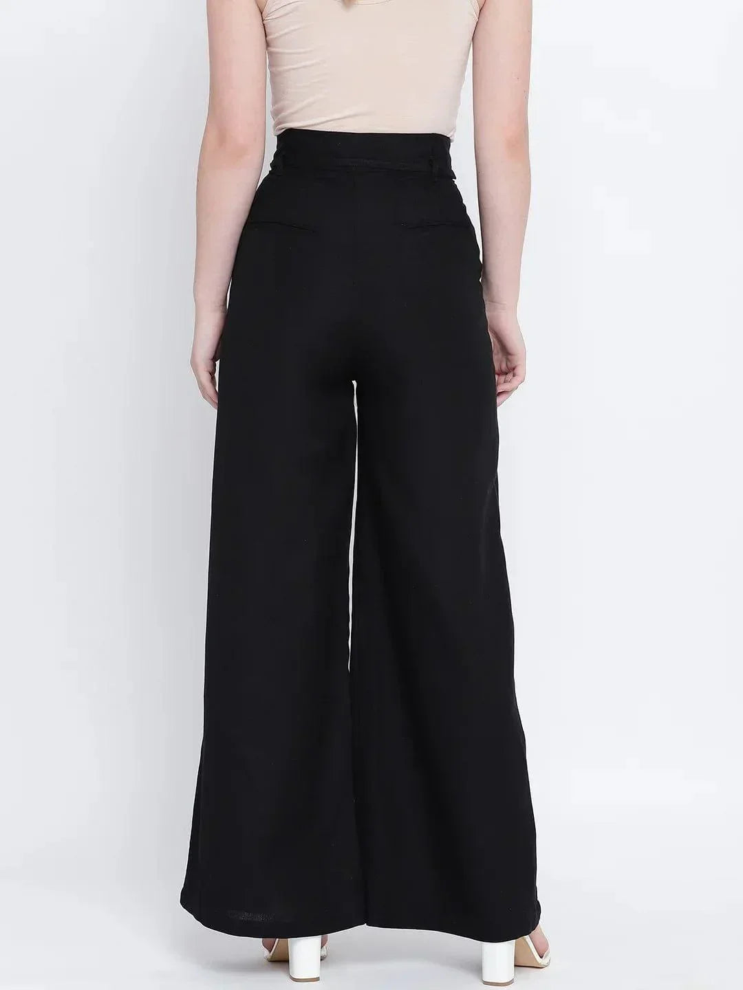 Women's Black Cotton Pant
