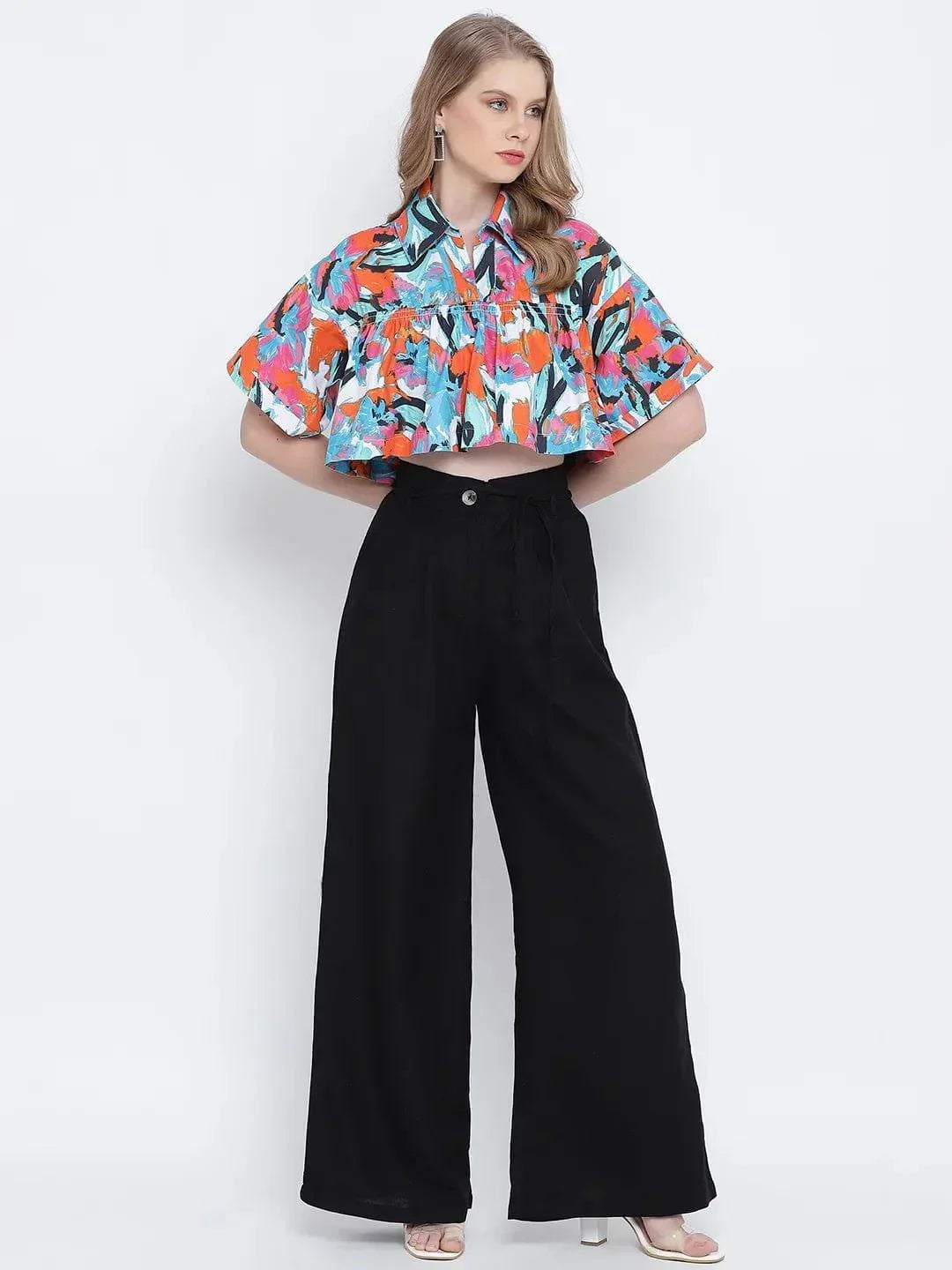 Women's Black Cotton Pant
