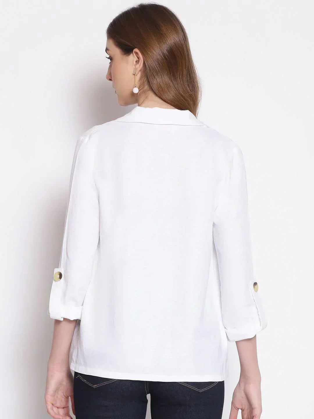 Women's White Shrug
