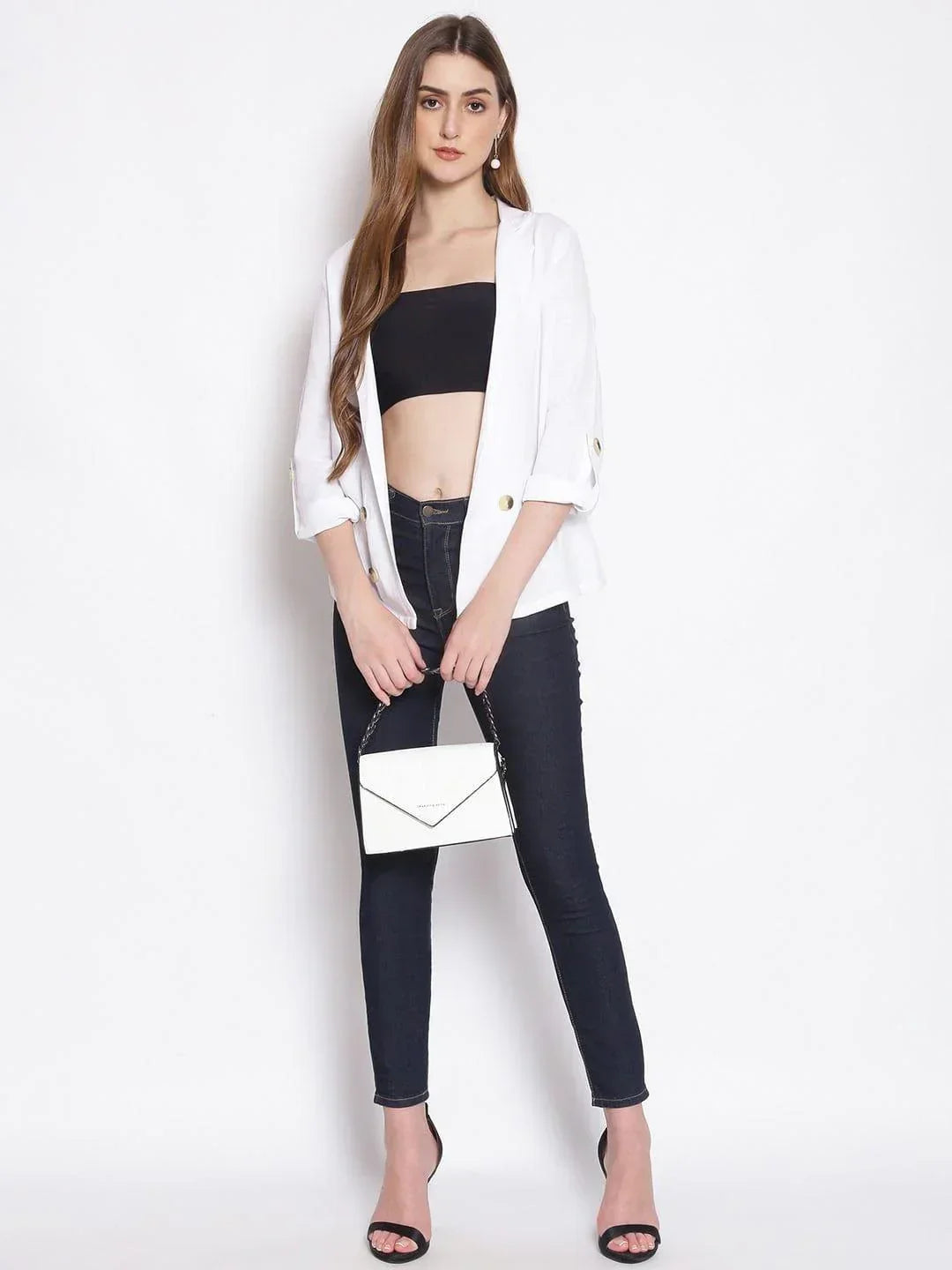 Women's White Shrug