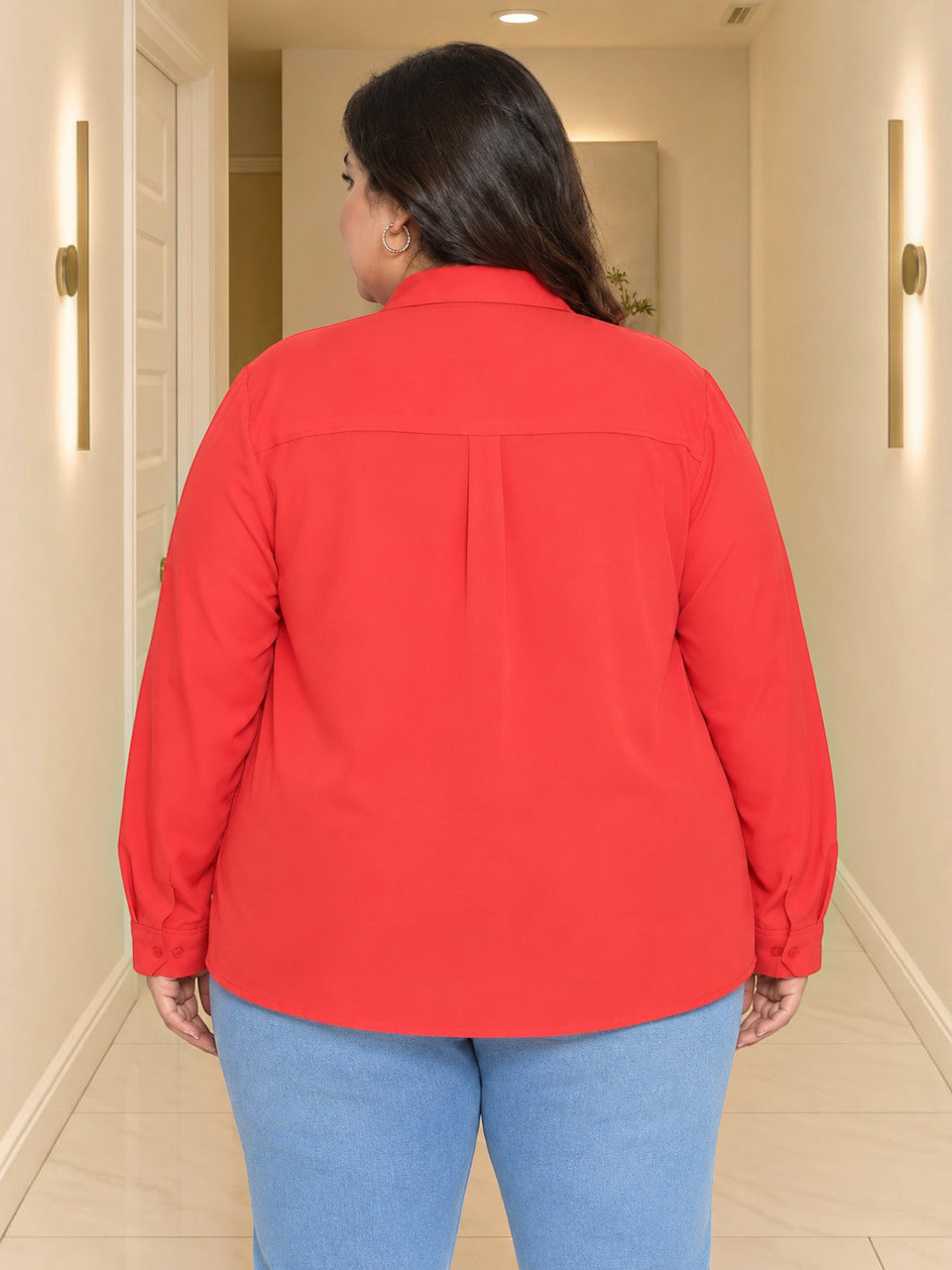 Plus Size Red Top
